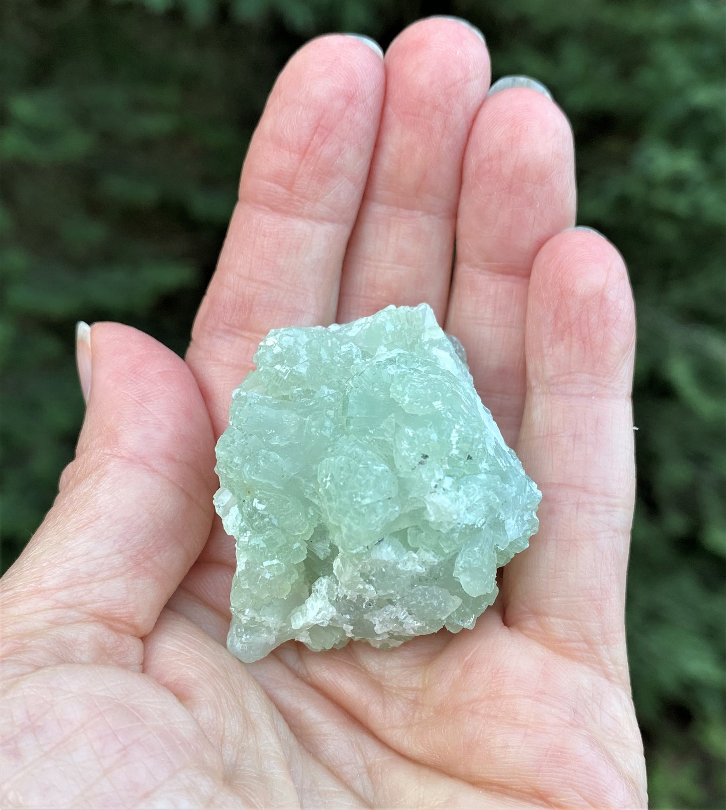 Prehnite Green Druzy Specimen  Healing Protective Harmony 29009S