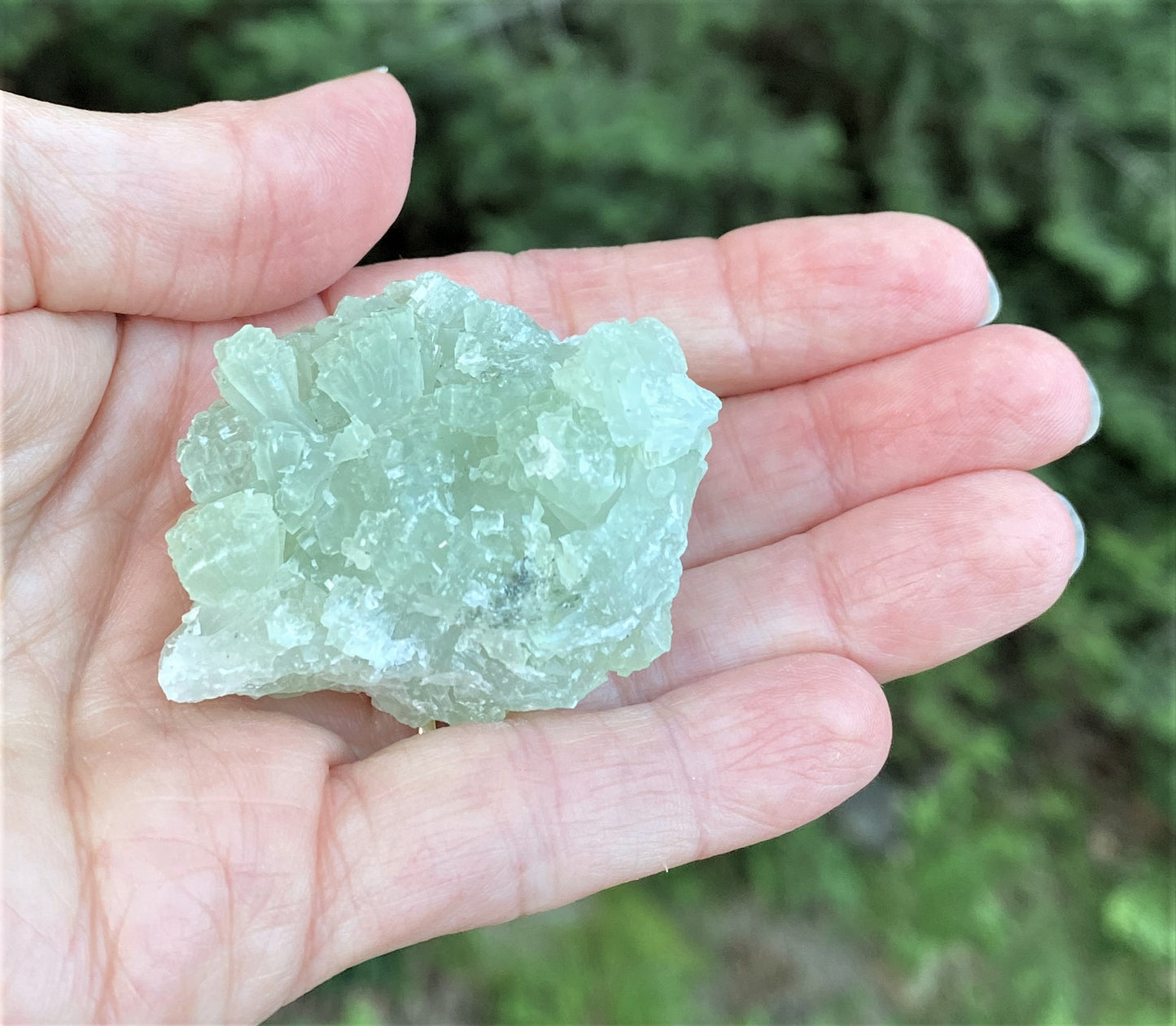 Prehnite Green Druzy Specimen  Healing Protective Harmony 29009S