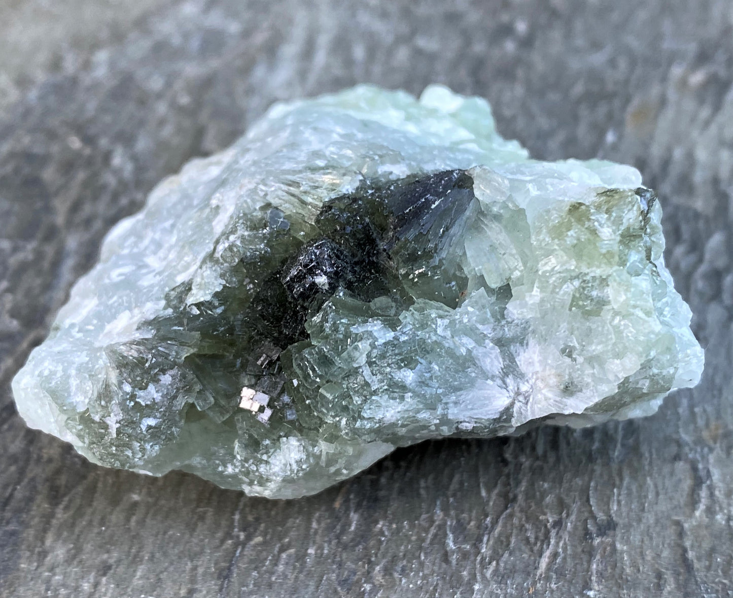 Prehnite Epidote Raw Piece  Healing Protective Harmony 29010S