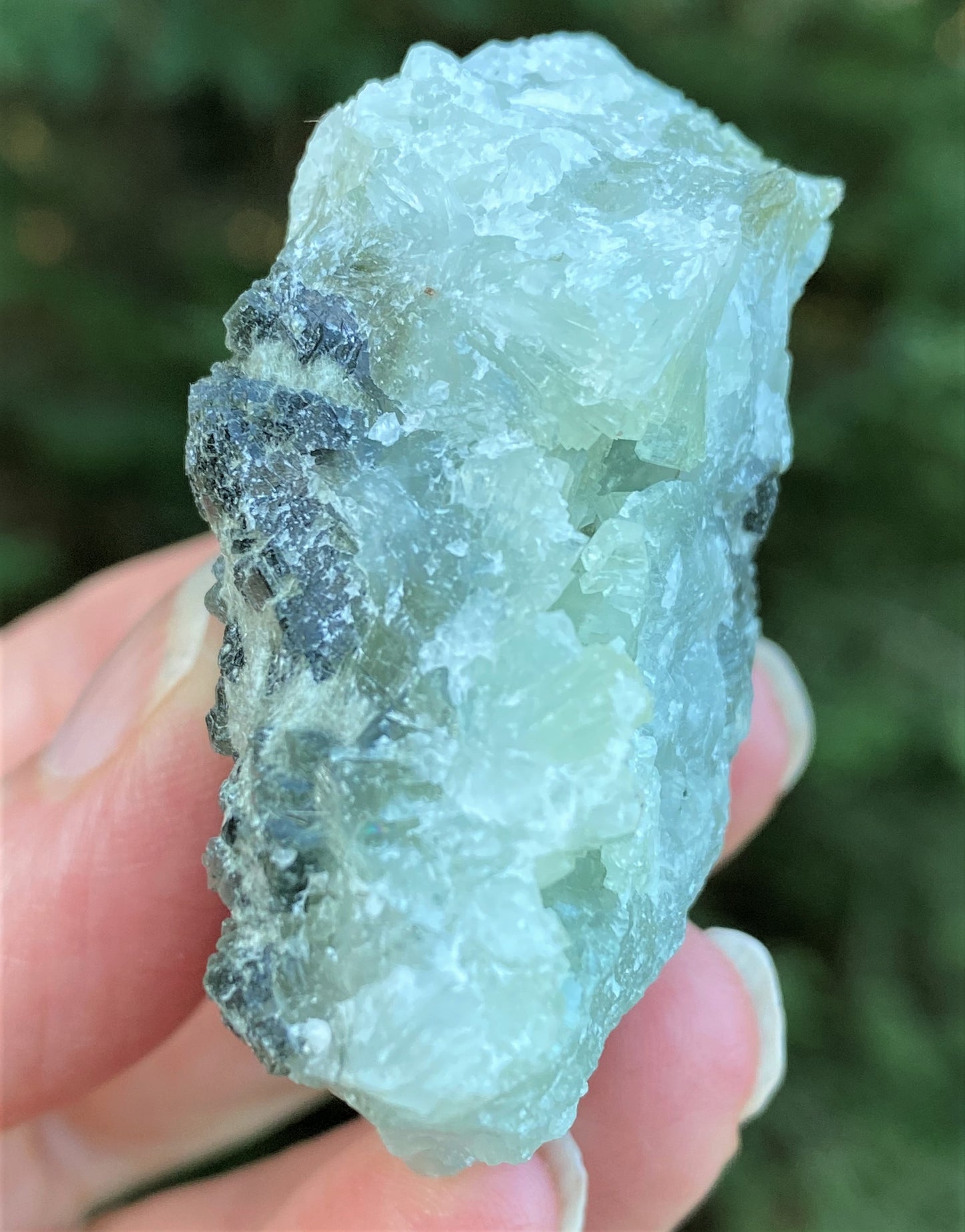 Prehnite Epidote Raw Piece  Healing Protective Harmony 29010S