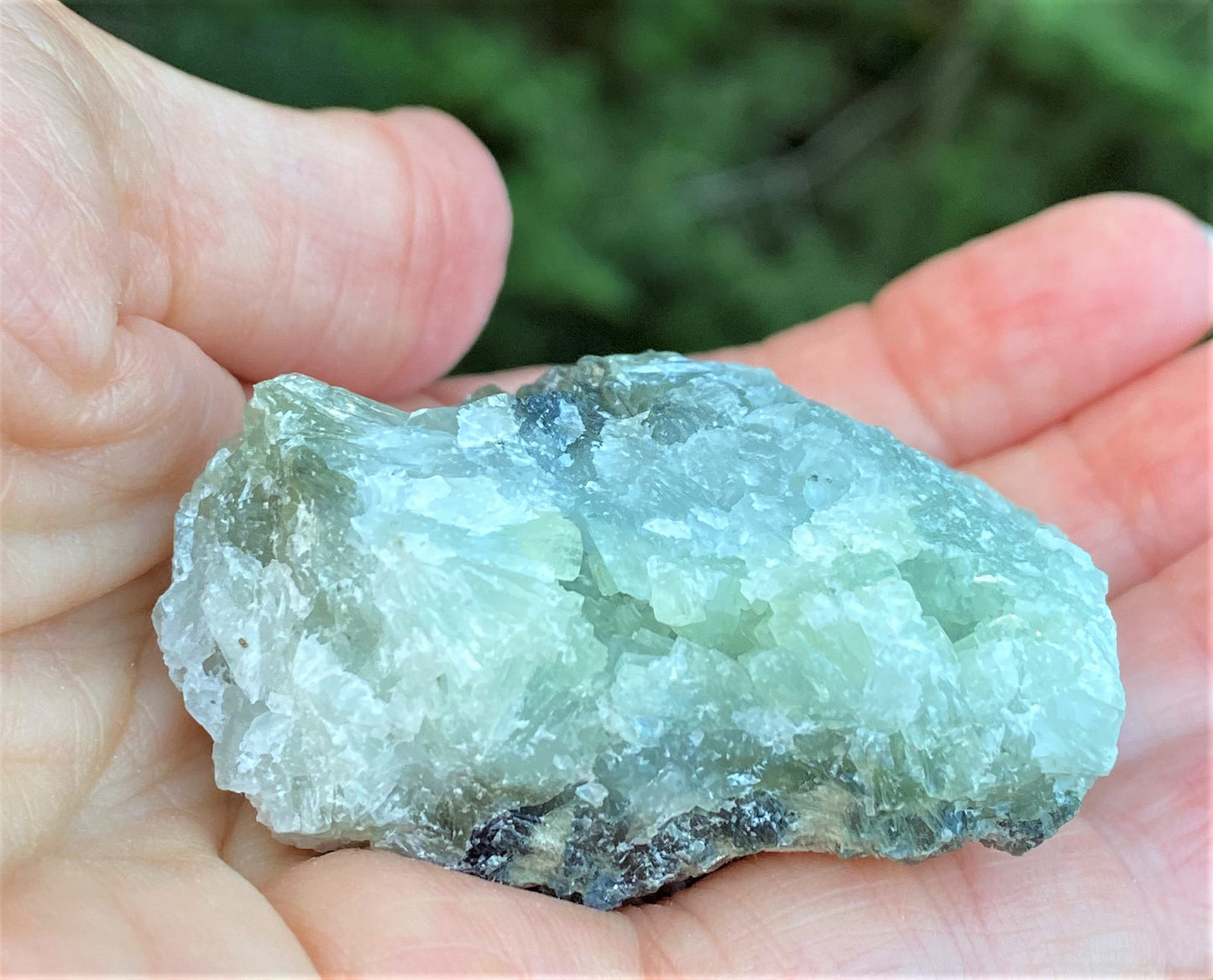 Prehnite Epidote Raw Piece  Healing Protective Harmony 29010S