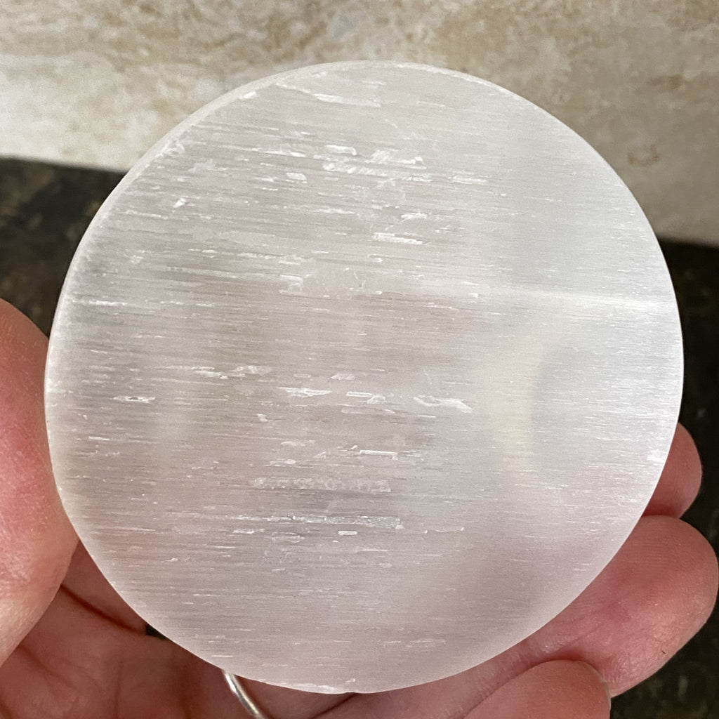 Selenite Charging Plate Triple Moon  Healing Protection 31085ETS