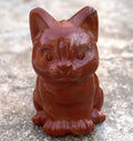 Red Jasper Cat Kitten  Figurine  Calming Healing 31614S