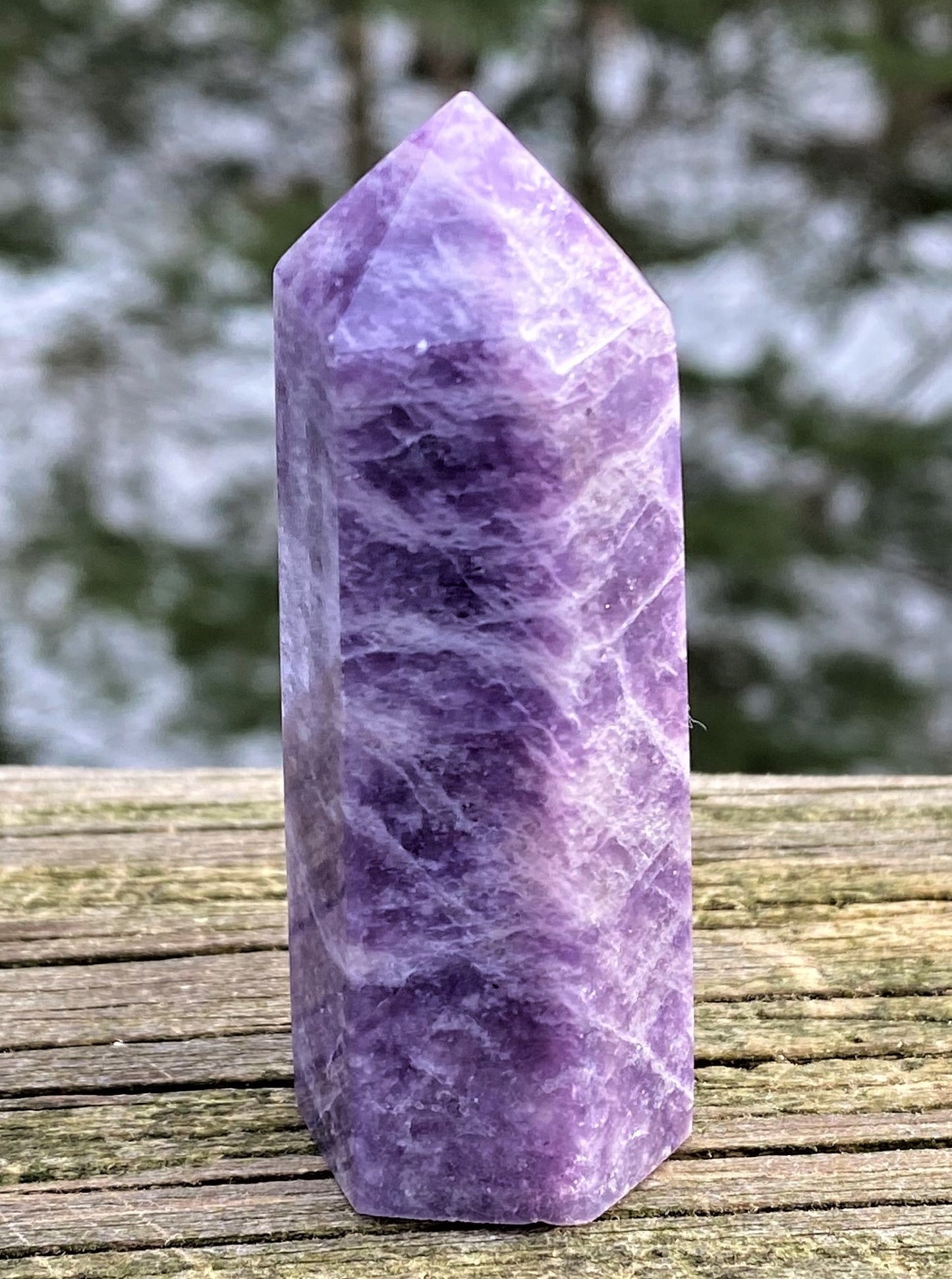 Lepidolite Point  Emotional Balance Calm 28400S