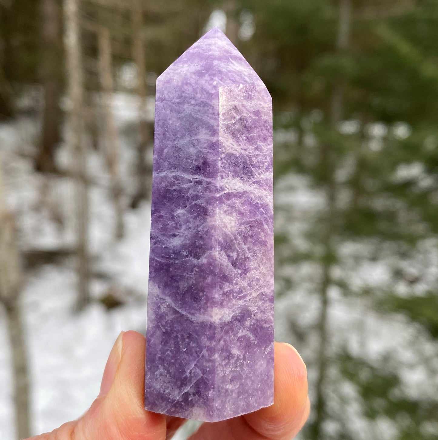 Lepidolite Point  Emotional Balance Calm 28400S