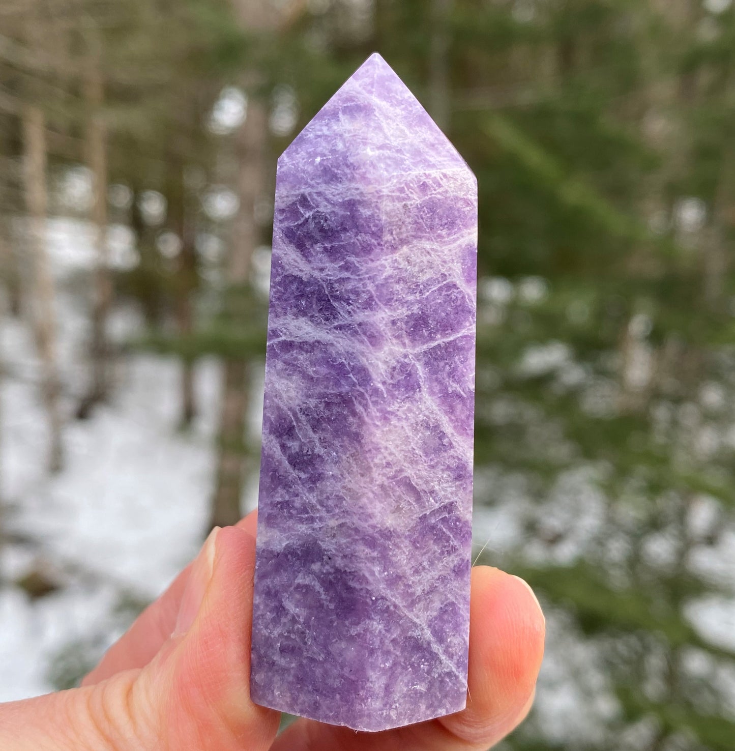 Lepidolite Point  Emotional Balance Calm 28400S