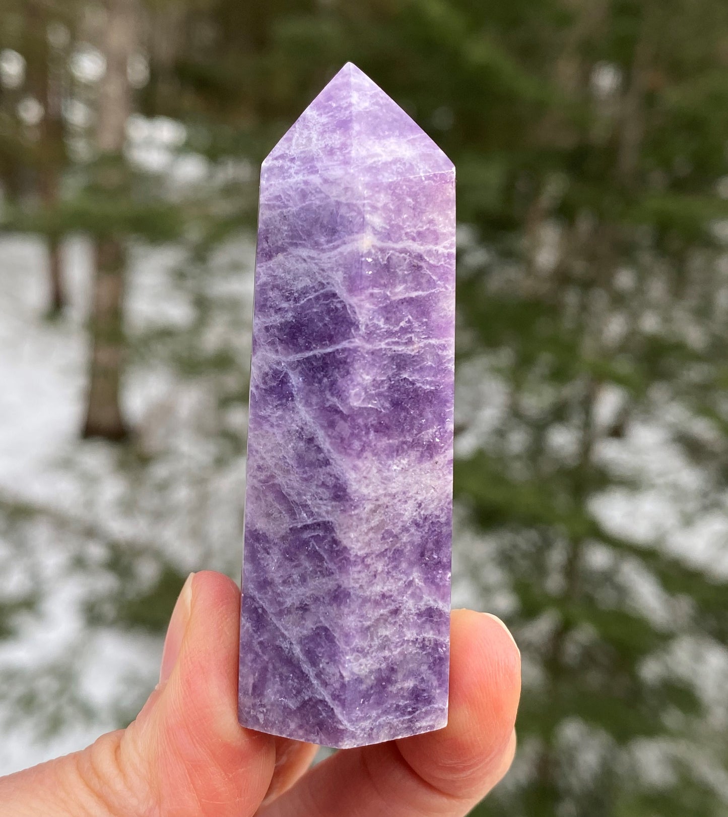 Lepidolite Point  Emotional Balance Calm 28400S