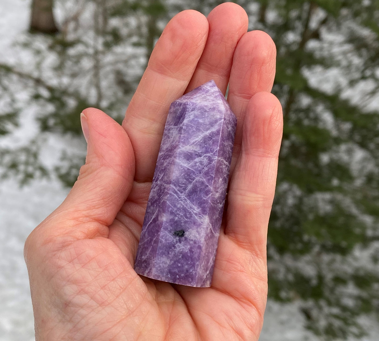 Lepidolite Point  Emotional Balance Calm 28400S