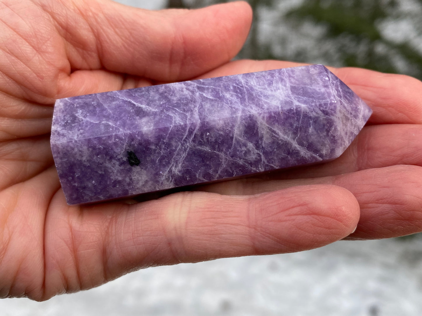 Lepidolite Point  Emotional Balance Calm 28400S