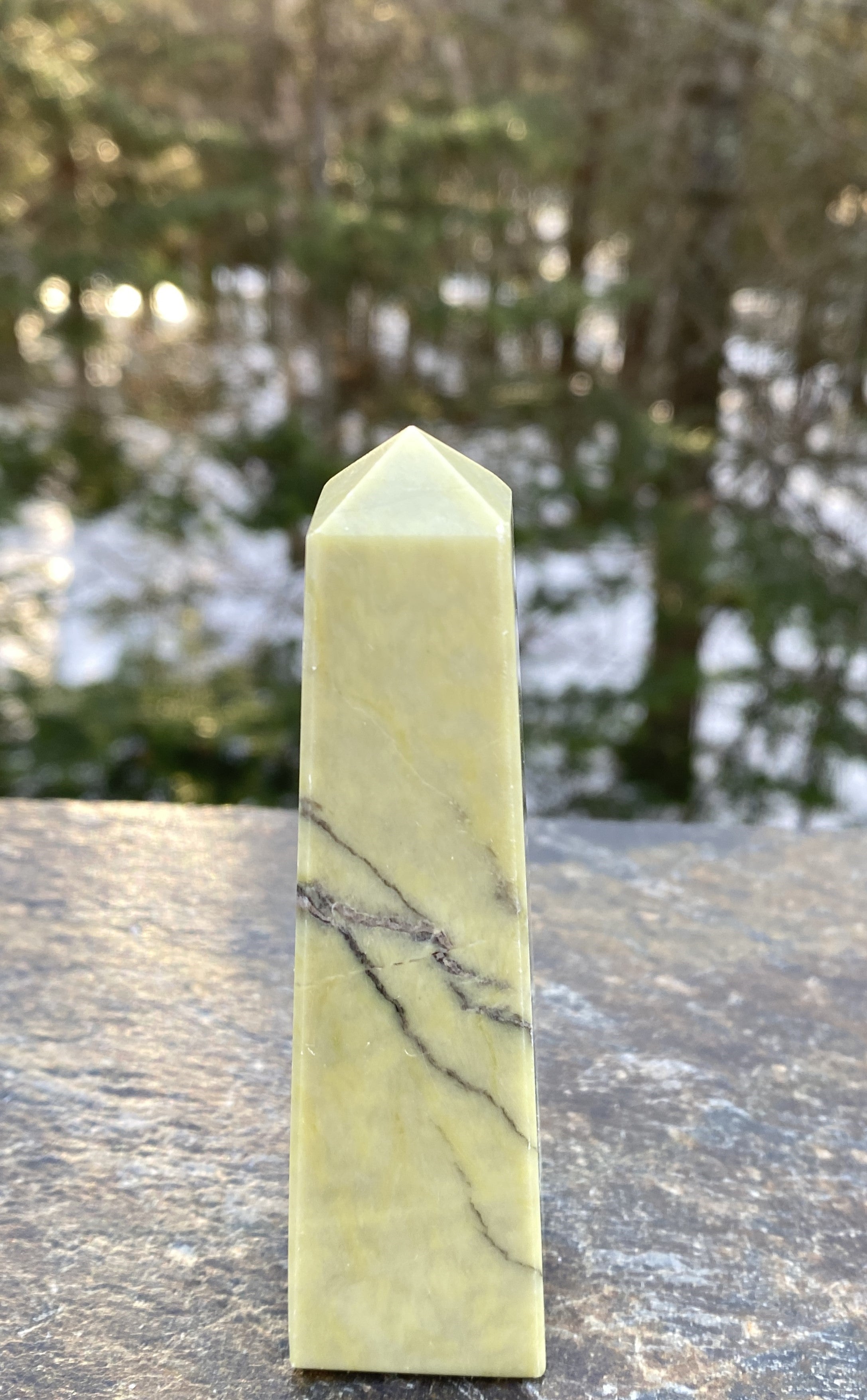 Serpentine Obelisk Point  Healing Wisdom Clearing 31167S