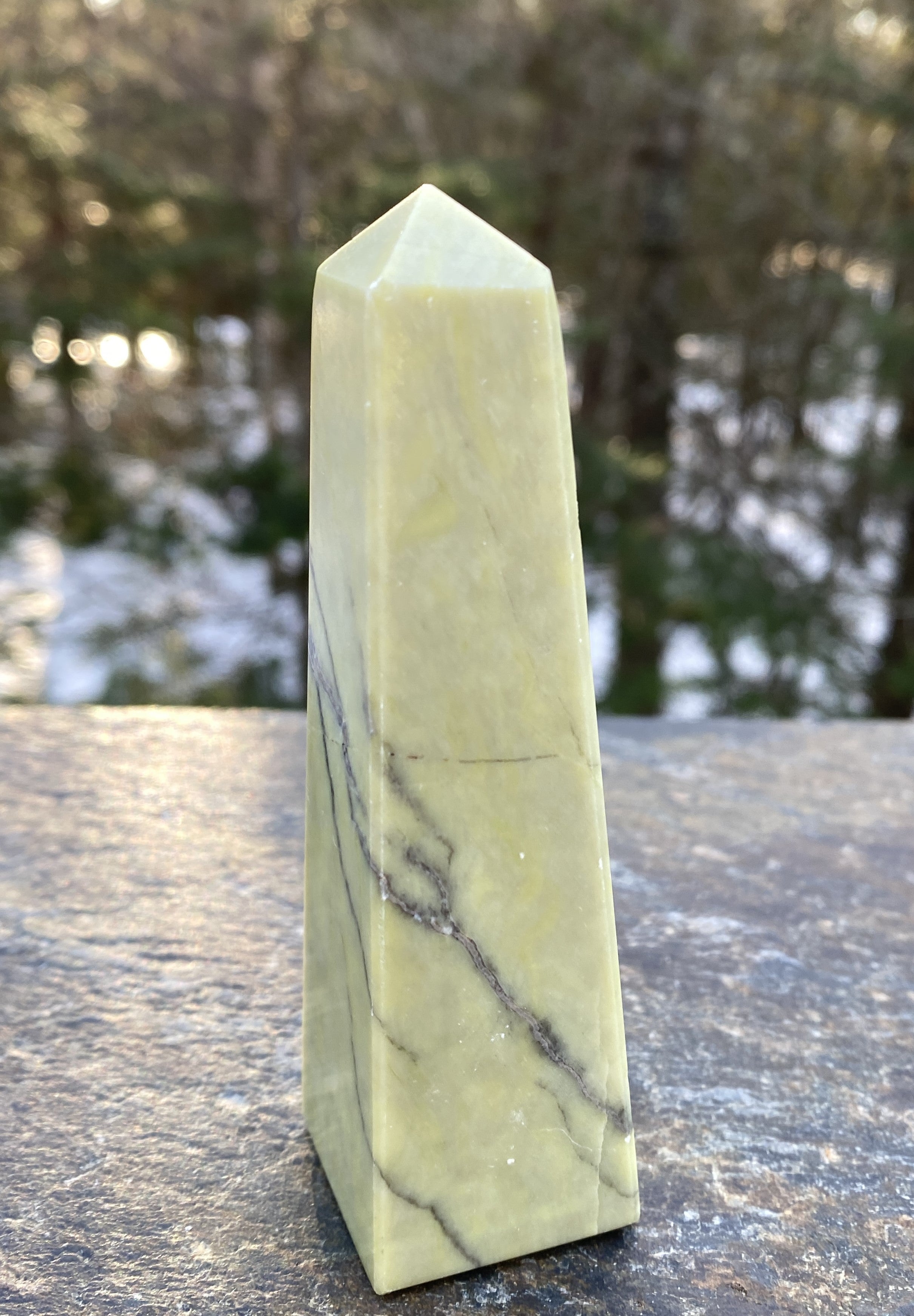 Serpentine Obelisk Point  Healing Wisdom Clearing 31167S