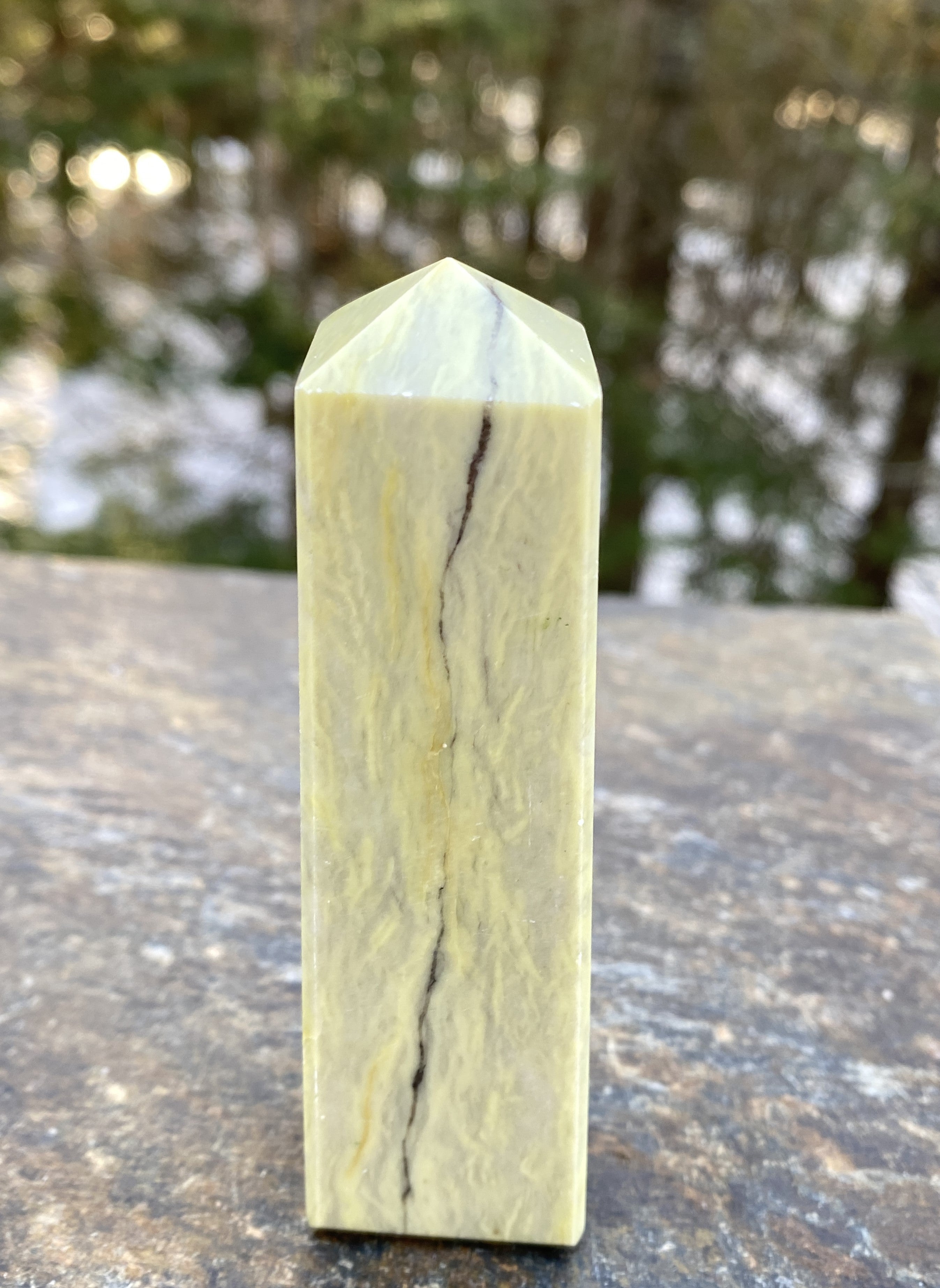 Serpentine Obelisk Point  Healing Wisdom Clearing 31168S