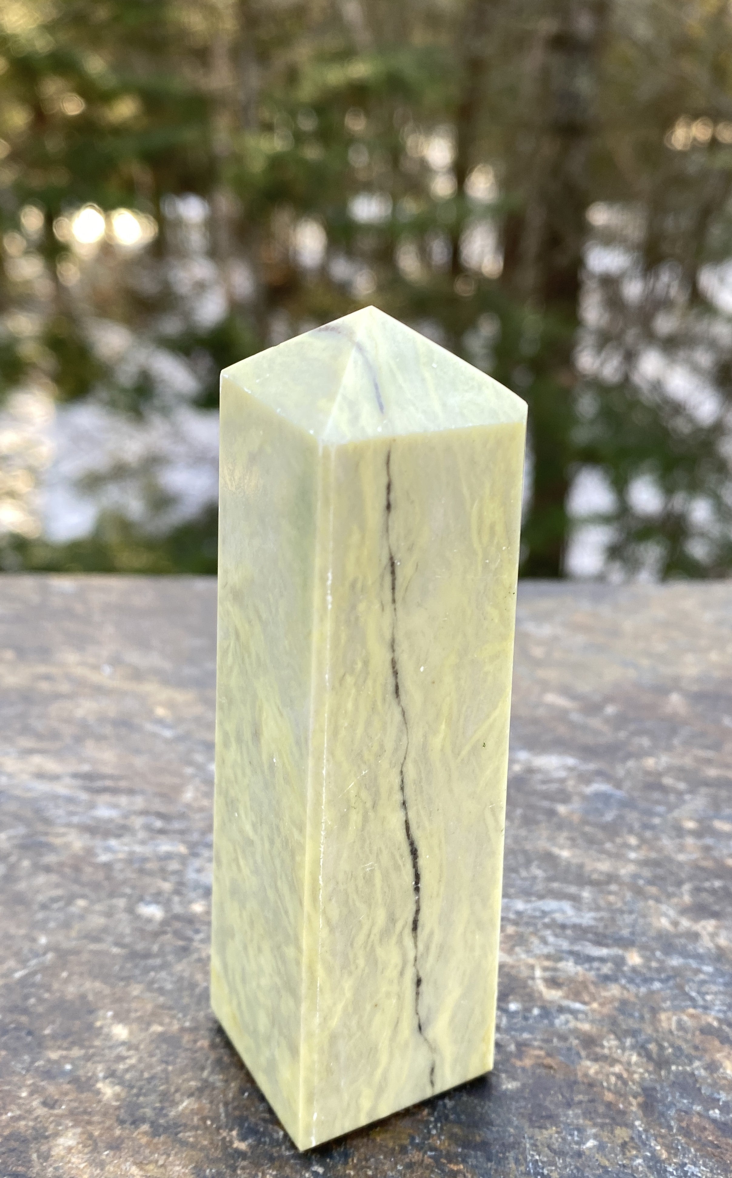 Serpentine Obelisk Point  Healing Wisdom Clearing 31168S