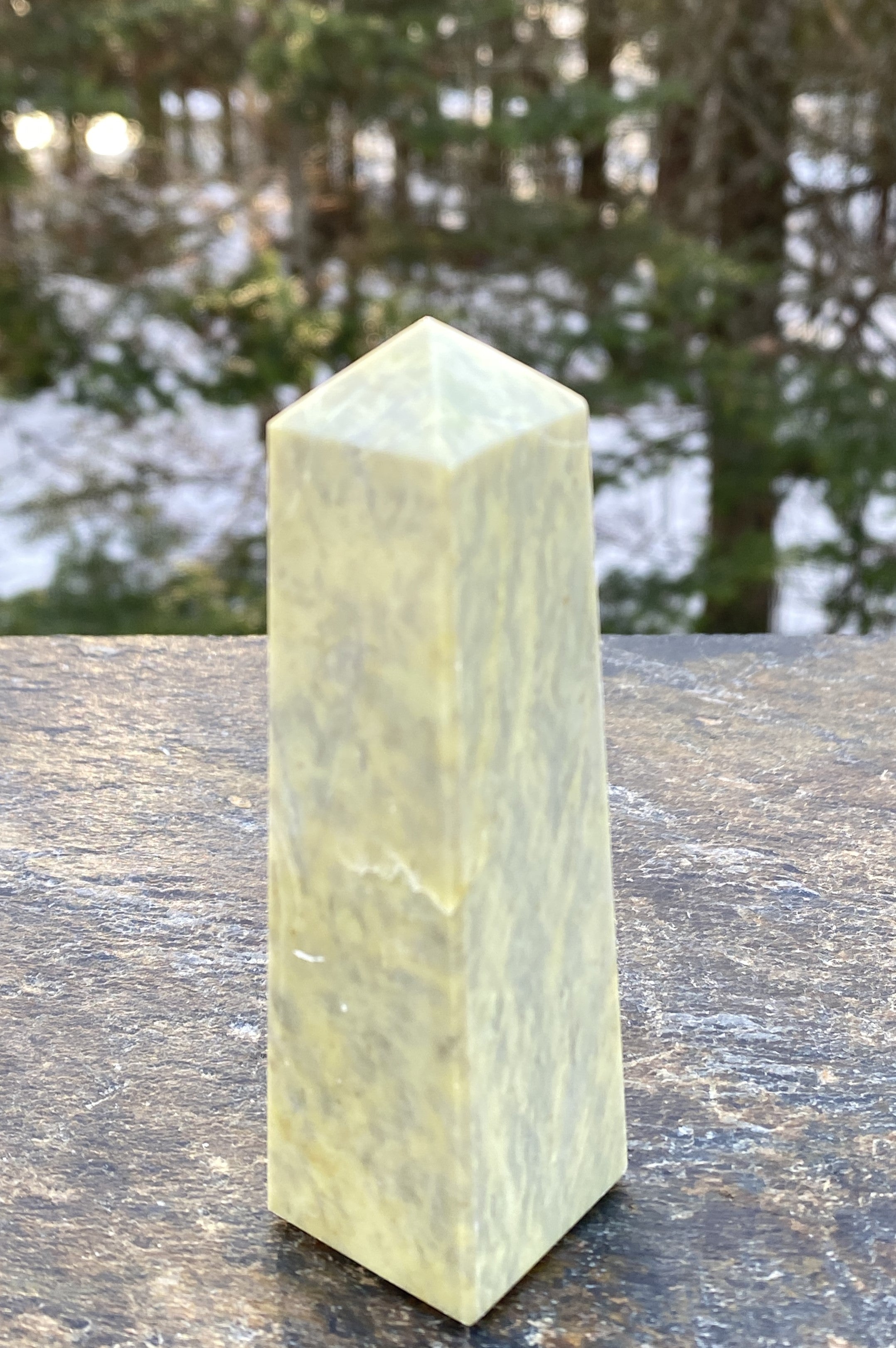 Serpentine Obelisk Point  Healing Wisdom Clearing 31175ETS
