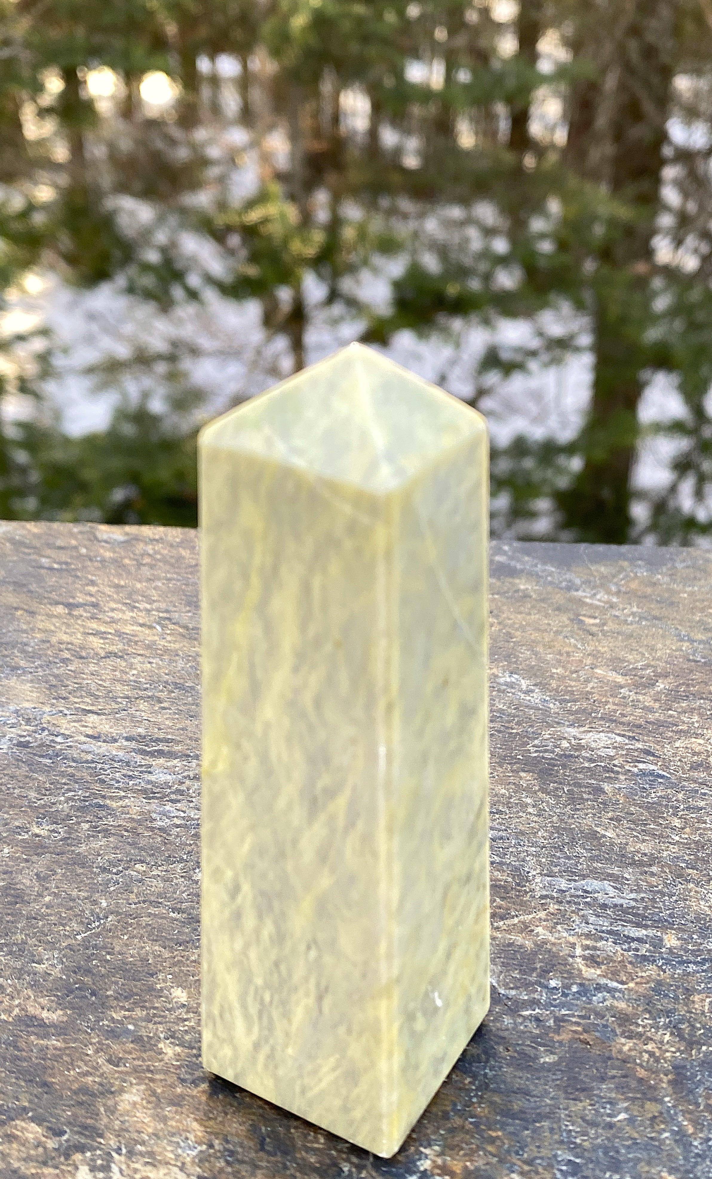 Serpentine Obelisk Point  Healing Wisdom Clearing 31175ETS