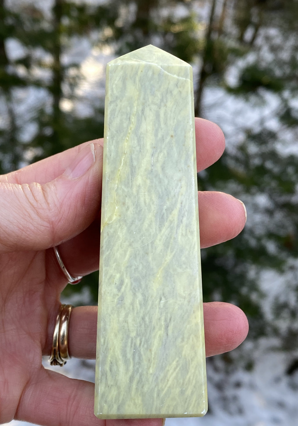Serpentine Obelisk Point  Healing Wisdom Clearing 31175ETS