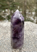 Amethyst Smoky Quartz Point Tower  Protection Healing Protection 31165S