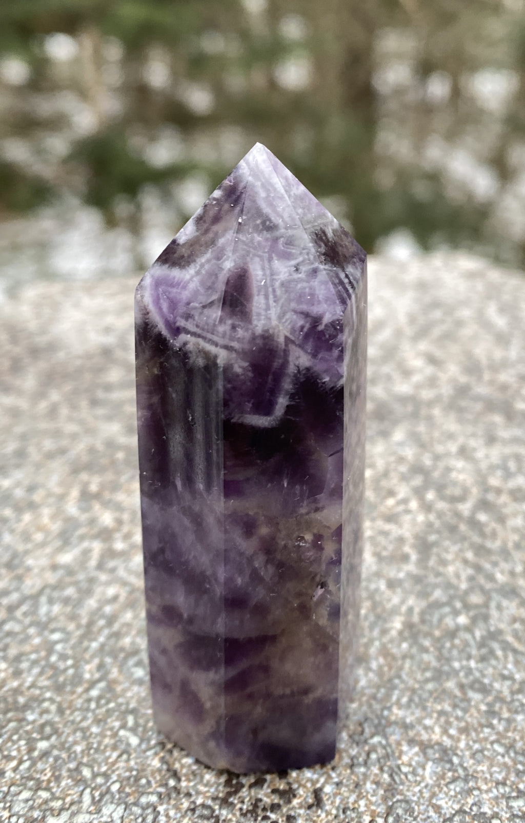 Amethyst Smoky Quartz Point Tower  Protection Healing Protection 31165S
