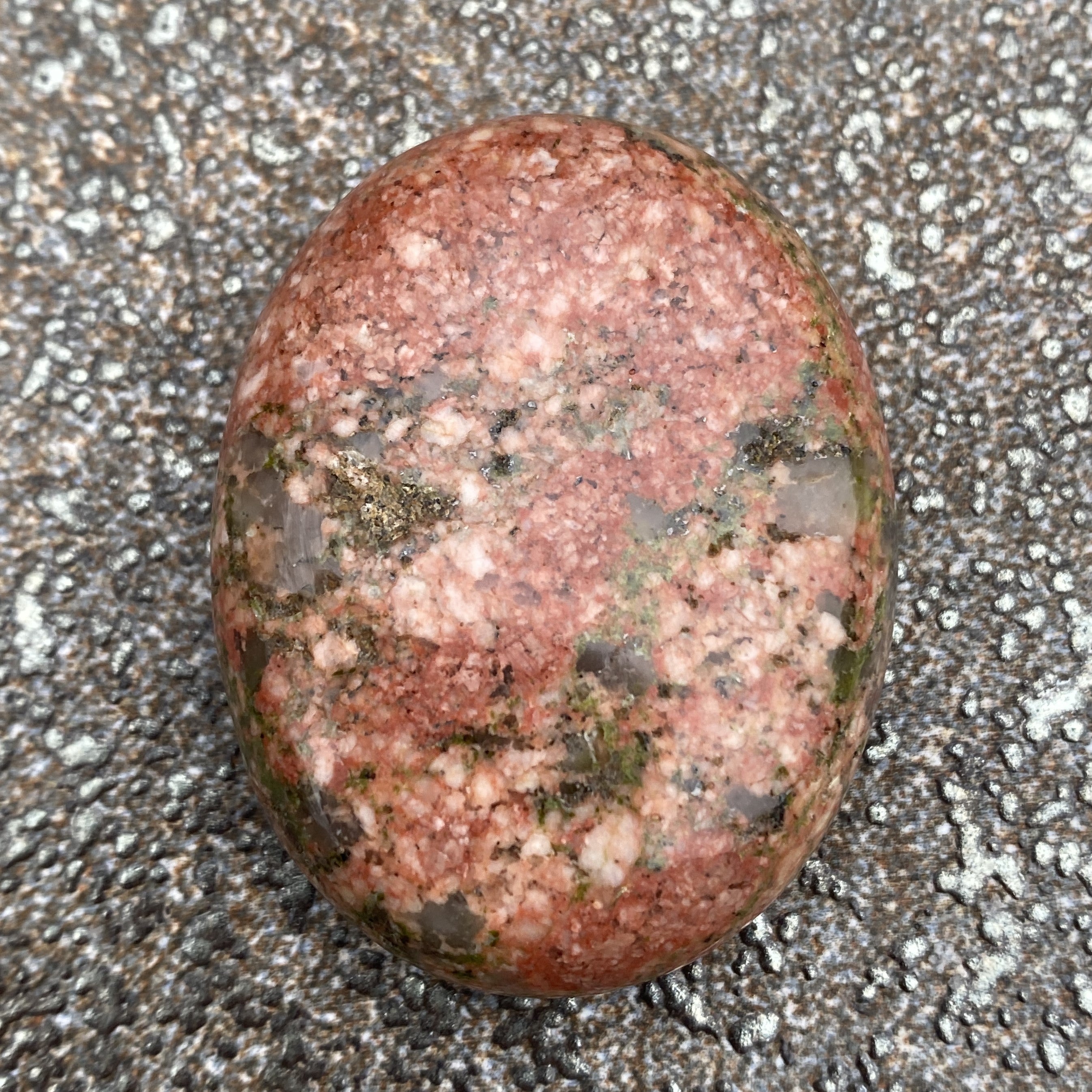 Unakite Palm Stone Protection Meditation 31172S