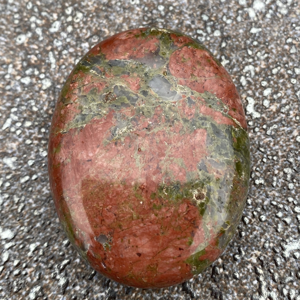 Unakite Palm Stone Protection Meditation 31173S
