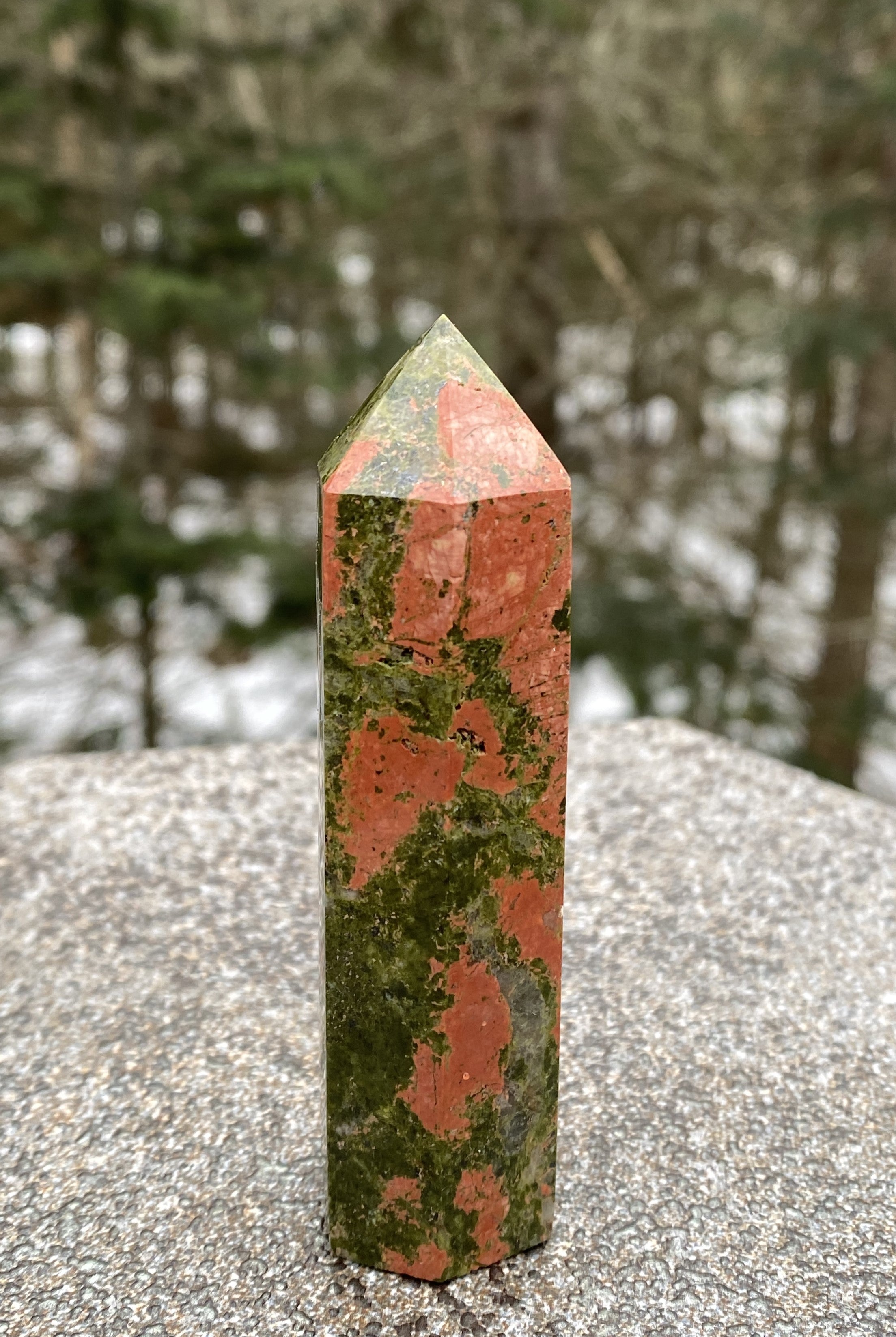 Unakite Point Tower  Protection Meditation 31169S