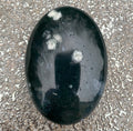 Moss Agate w/ White Agate Inclusions  Palm Stone  Grounding Stability 31204S