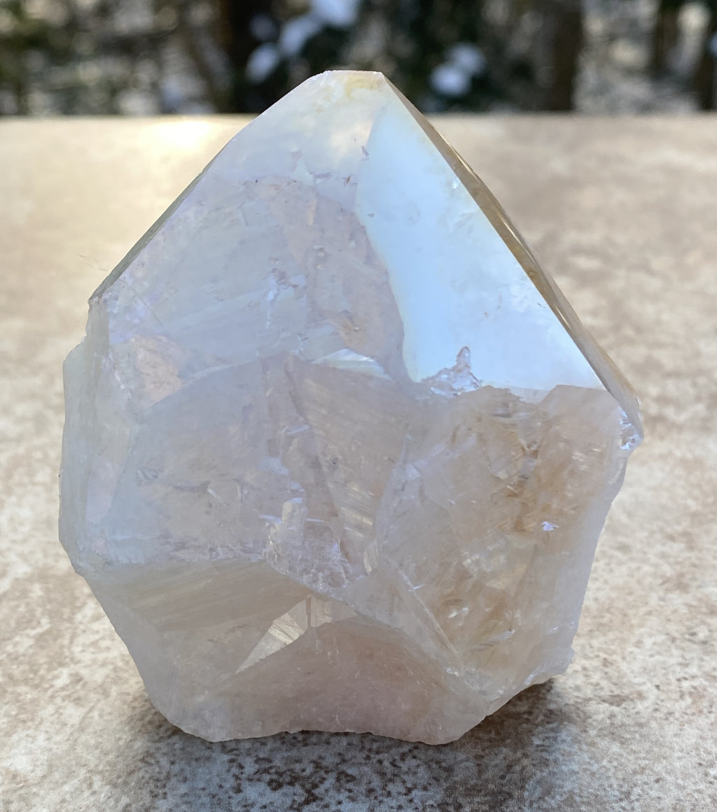 Angel Aura Citrine Quartz Point  Raw Polished  Peace Abundance 31180S