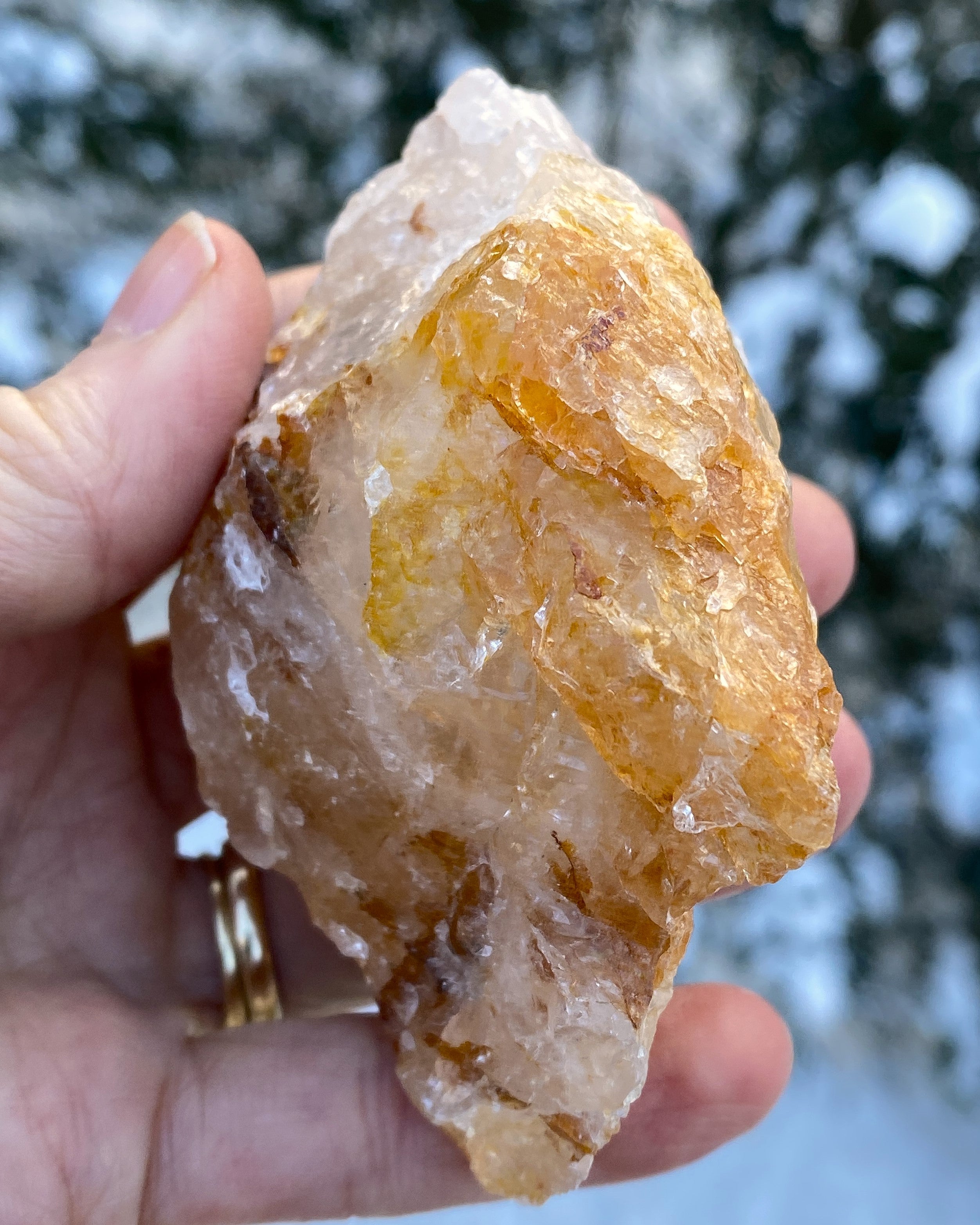 Golden Healer Quartz  Raw Specimen  Healing Protection 31181S