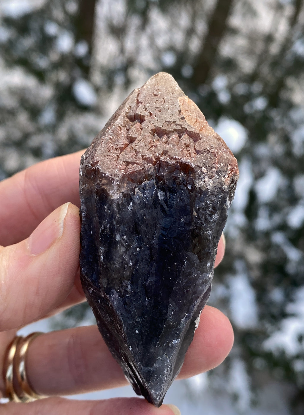 Amethyst Cacoxenite  Raw Point  Meditation Stress Cleansing 31182S