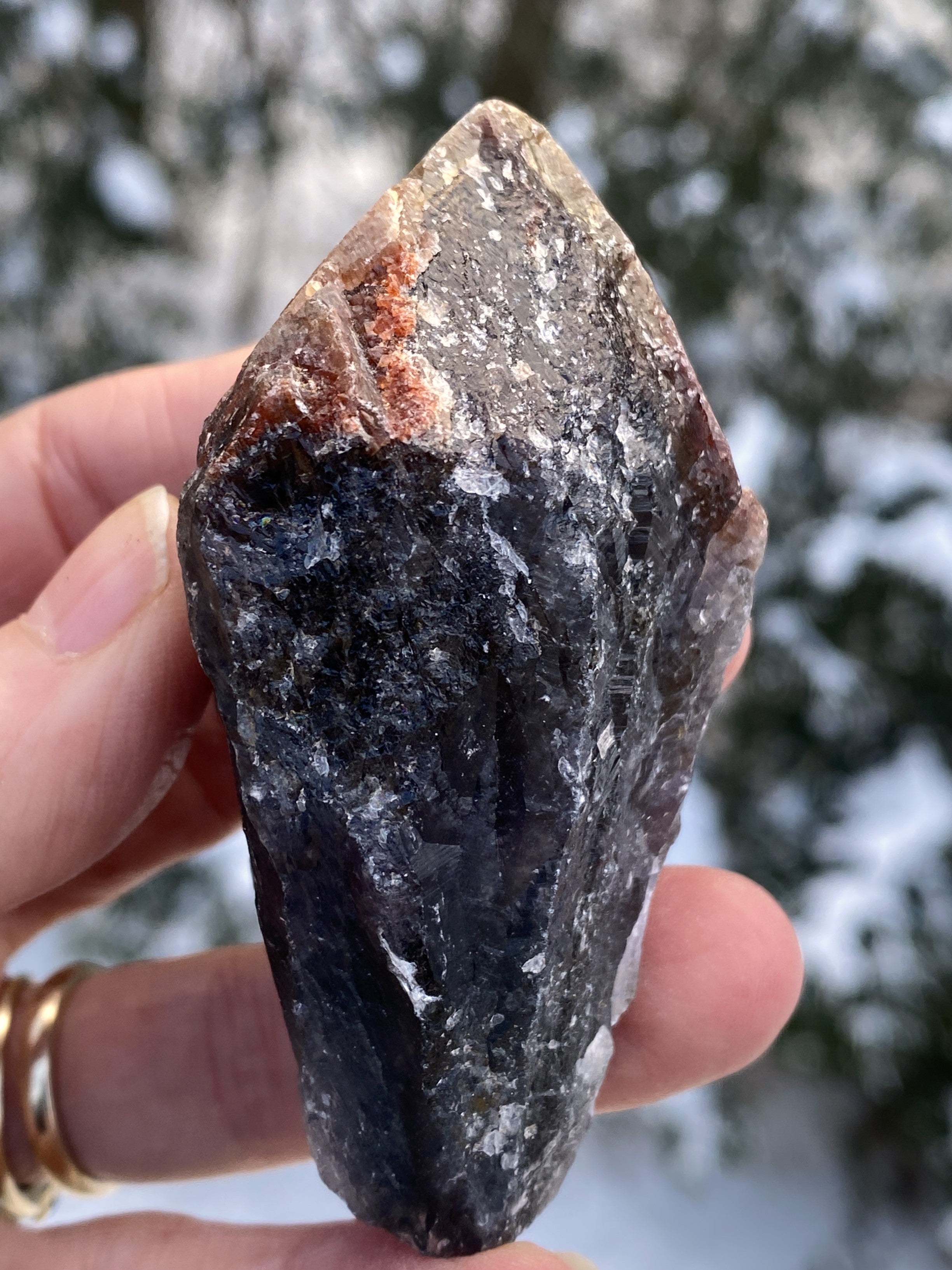 Amethyst Cacoxenite  Raw Point  Meditation Stress Cleansing 31182S