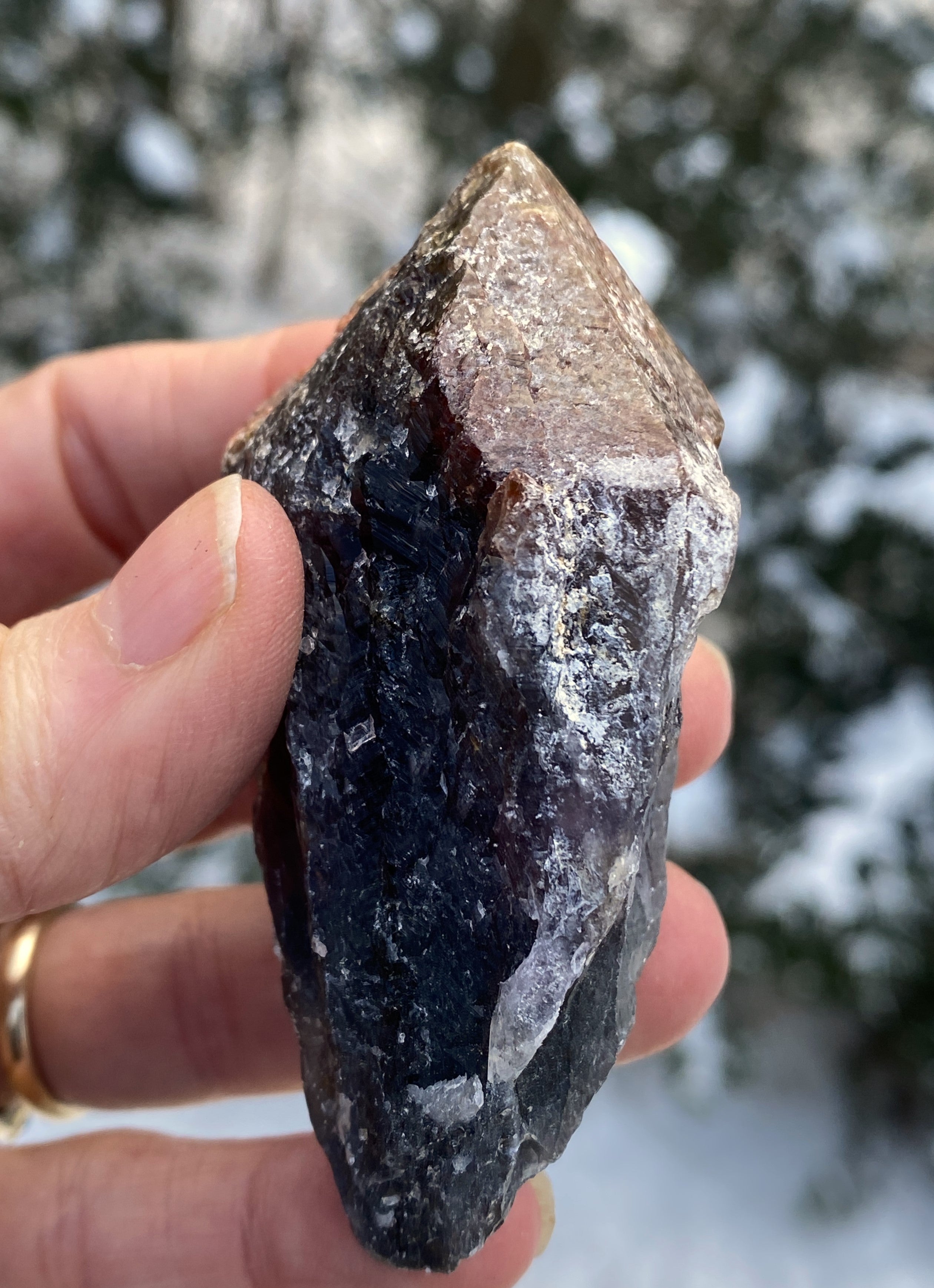 Amethyst Cacoxenite  Raw Point  Meditation Stress Cleansing 31182S