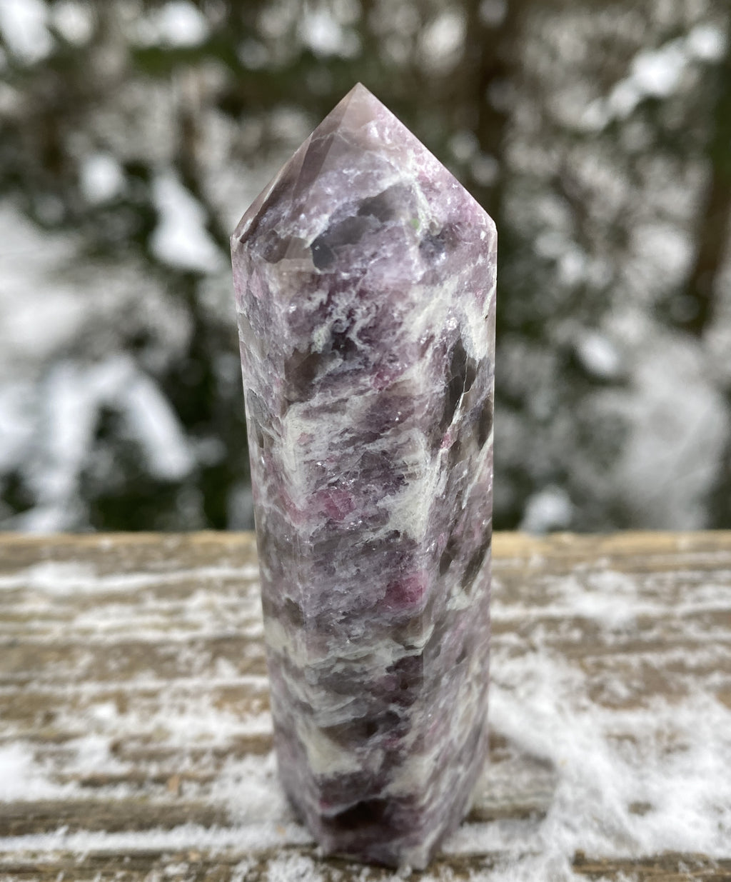 Rubellite Pink Tourmaline Point Tower  Love Grounding Protection 31189S