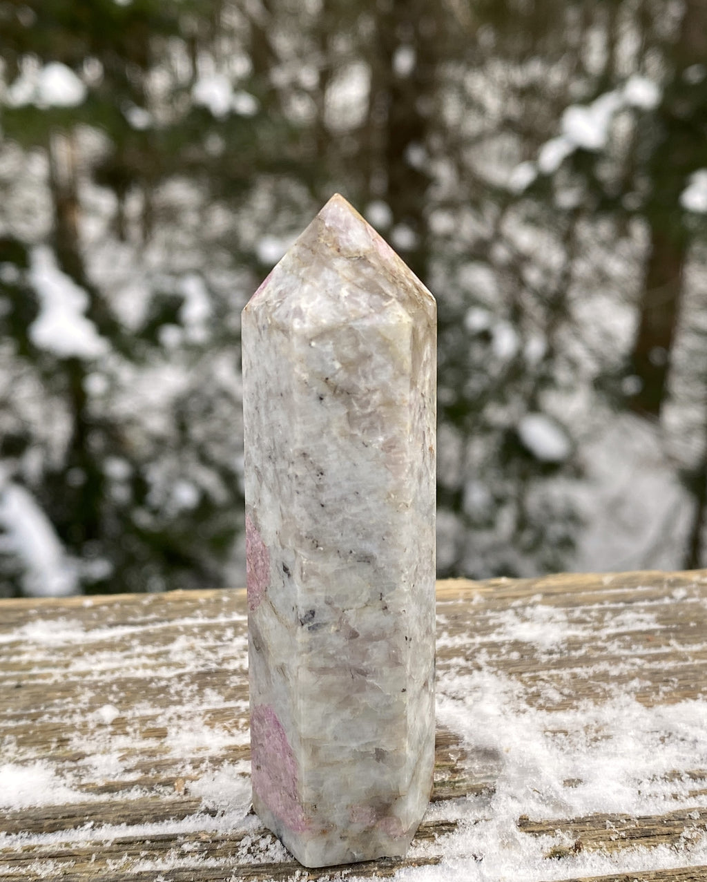 Rubellite Pink Tourmaline Point Tower  Love Grounding Protection 31187S