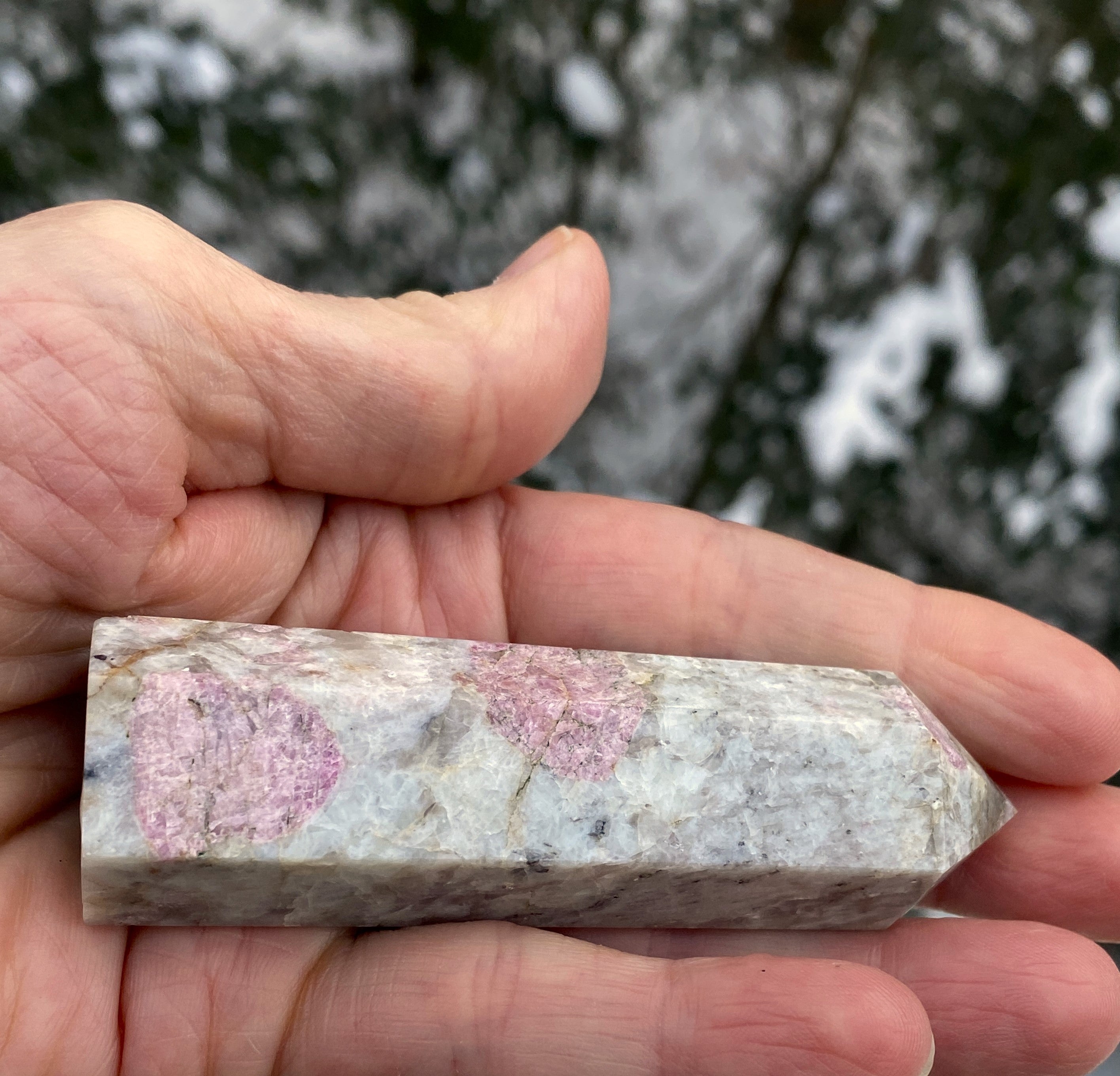 Rubellite Pink Tourmaline Point Tower  Love Grounding Protection 31187S