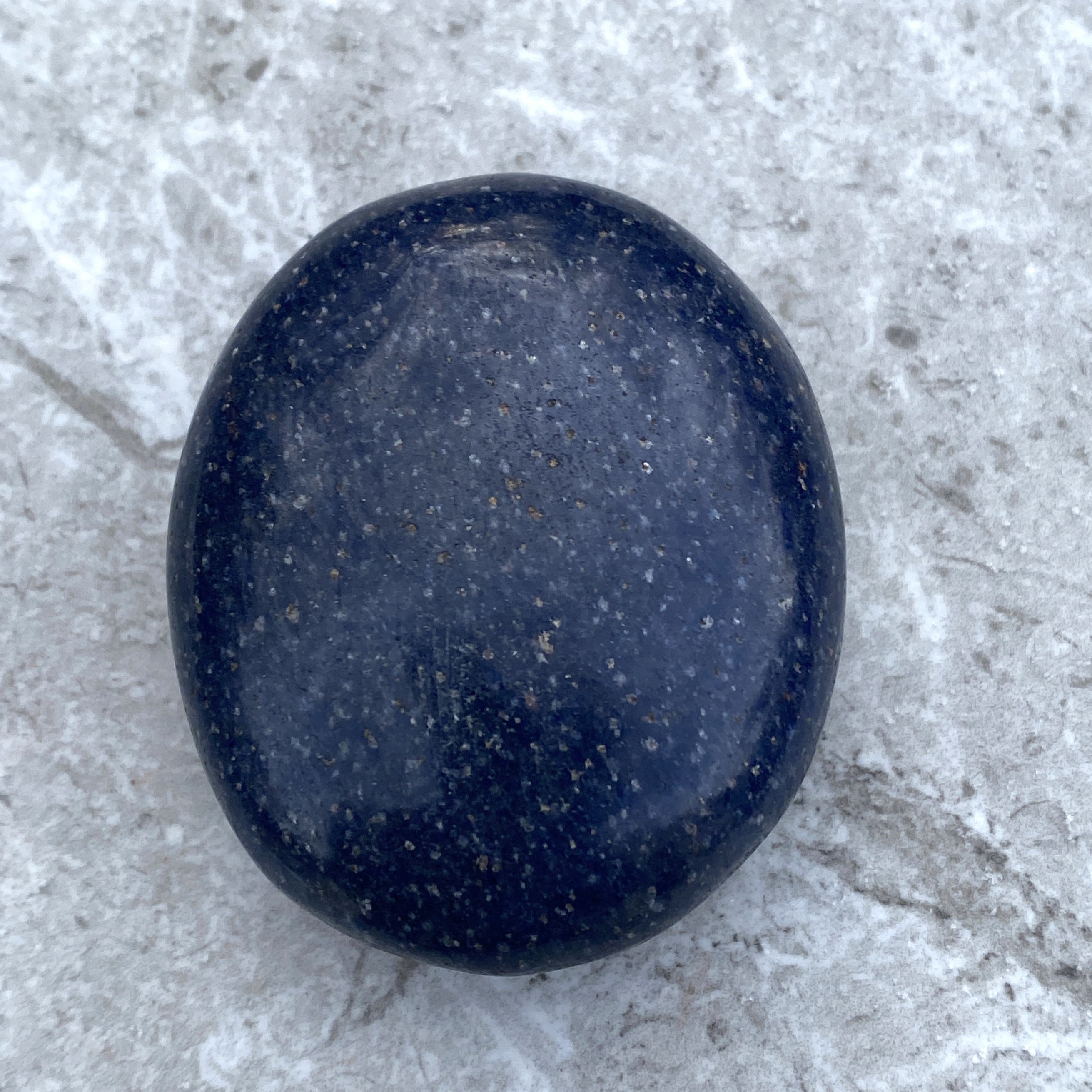 Lazulite Palm Stone  Dark Blue  Insight Intuition Harmony 31203S