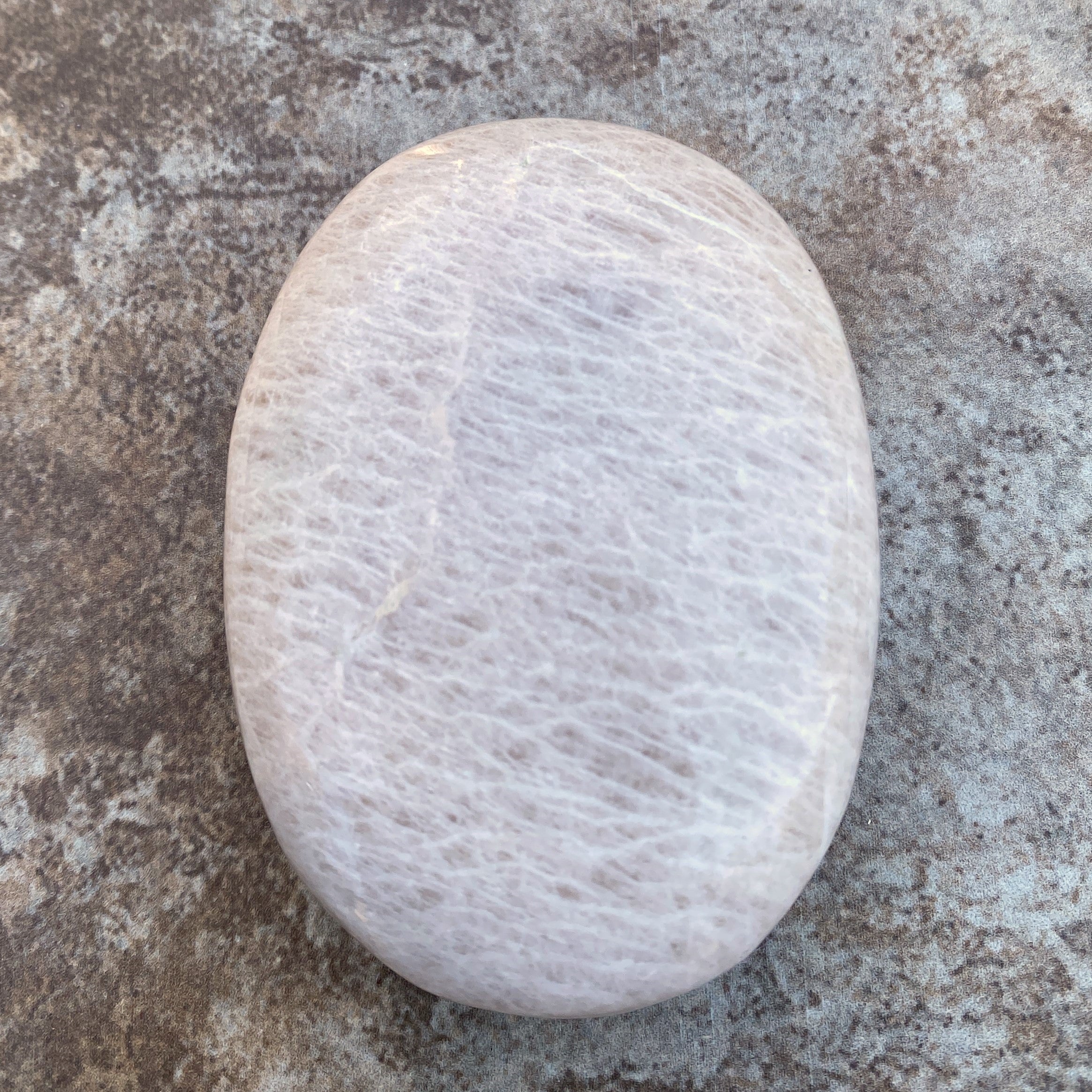 Moonstone Palm Stone  Abundance Protection 31226S