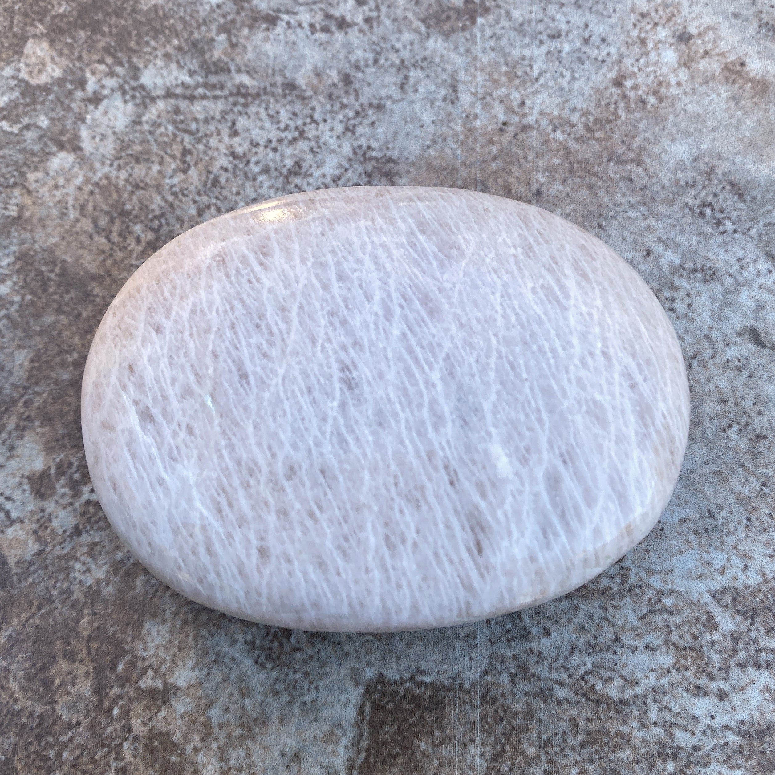 Moonstone Palm Stone  Abundance Protection 31226S