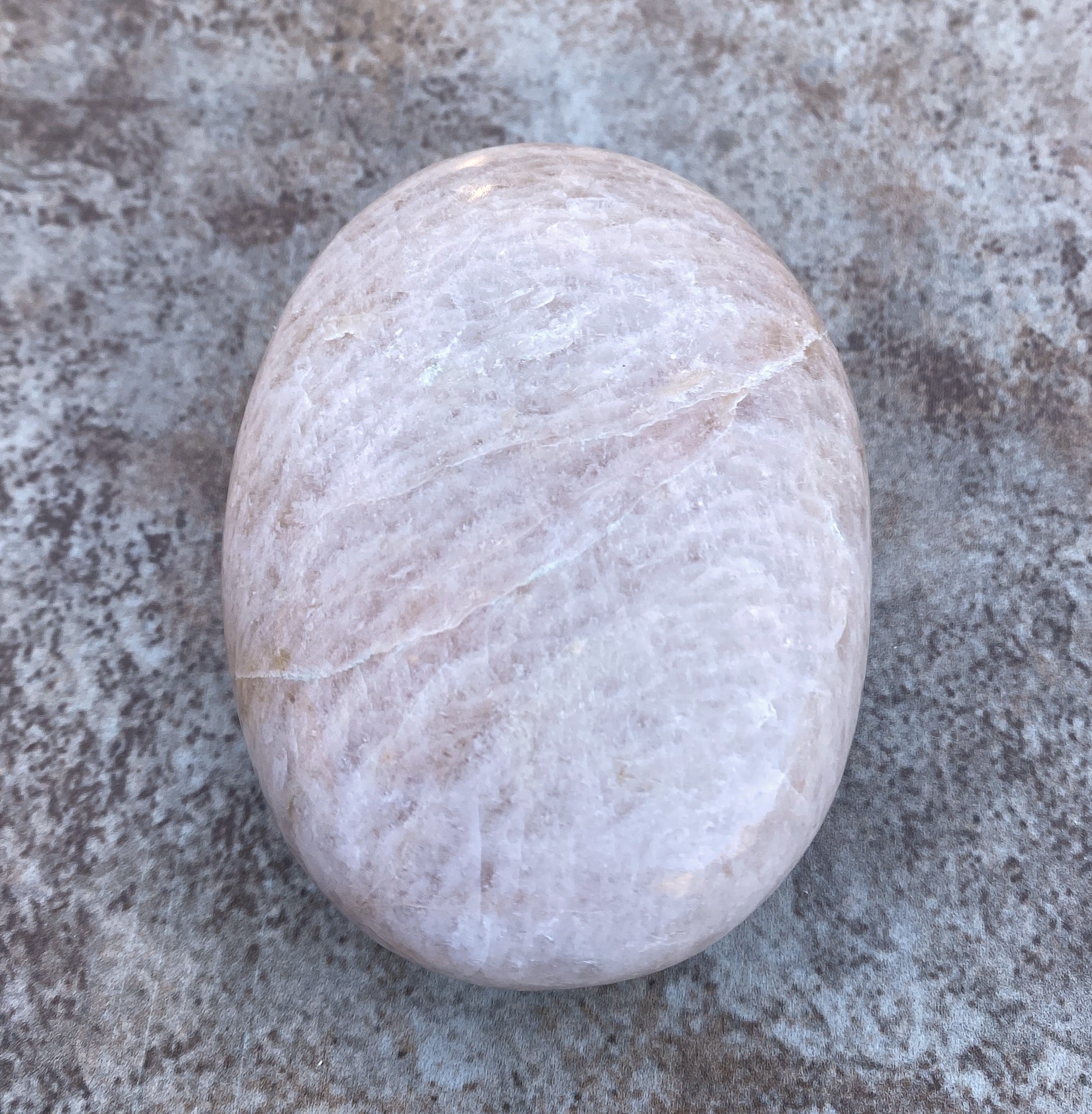 Moonstone Palm Stone  Abundance Protection 31227S