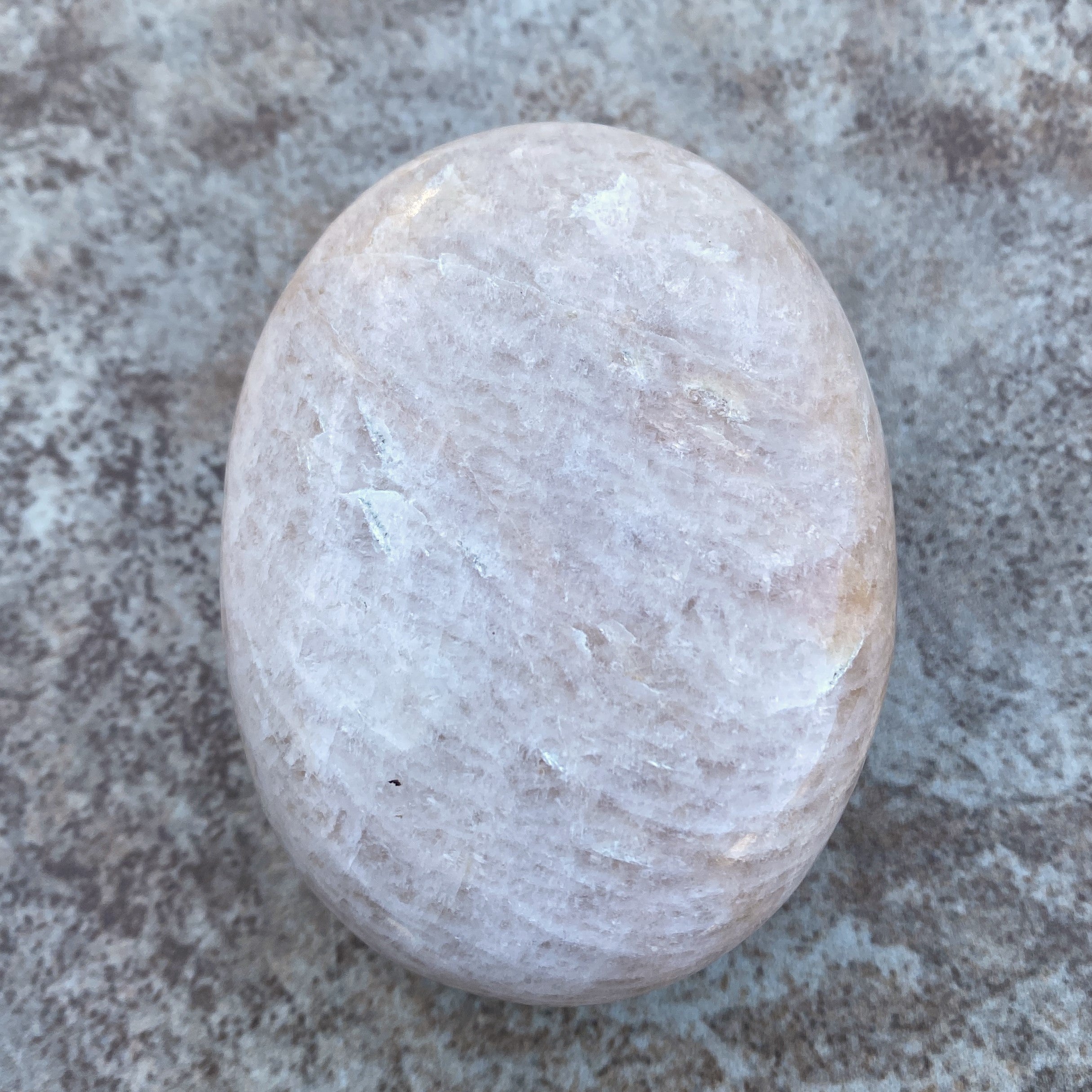 Moonstone Palm Stone  Abundance Protection 31227S