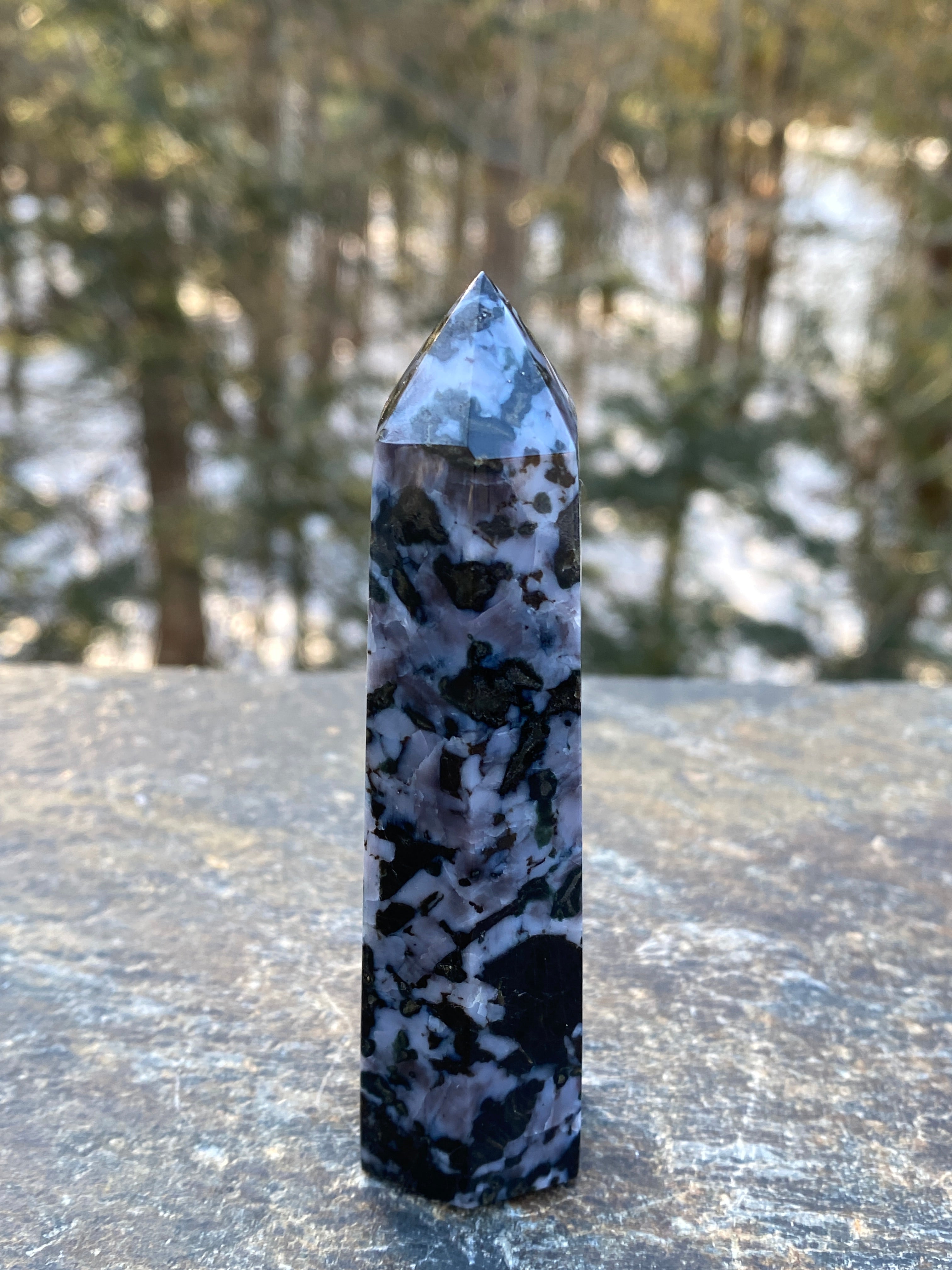 Indigo Gabbro aka Mystic Merlinite  Point Tower  Intuition Magic 31244S