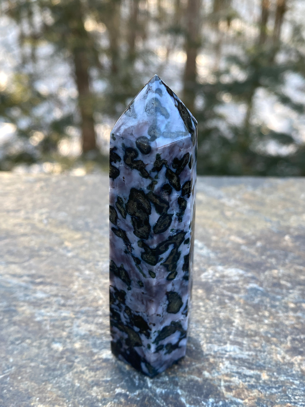Indigo Gabbro aka Mystic Merlinite  Point Tower  Intuition Magic 31244S