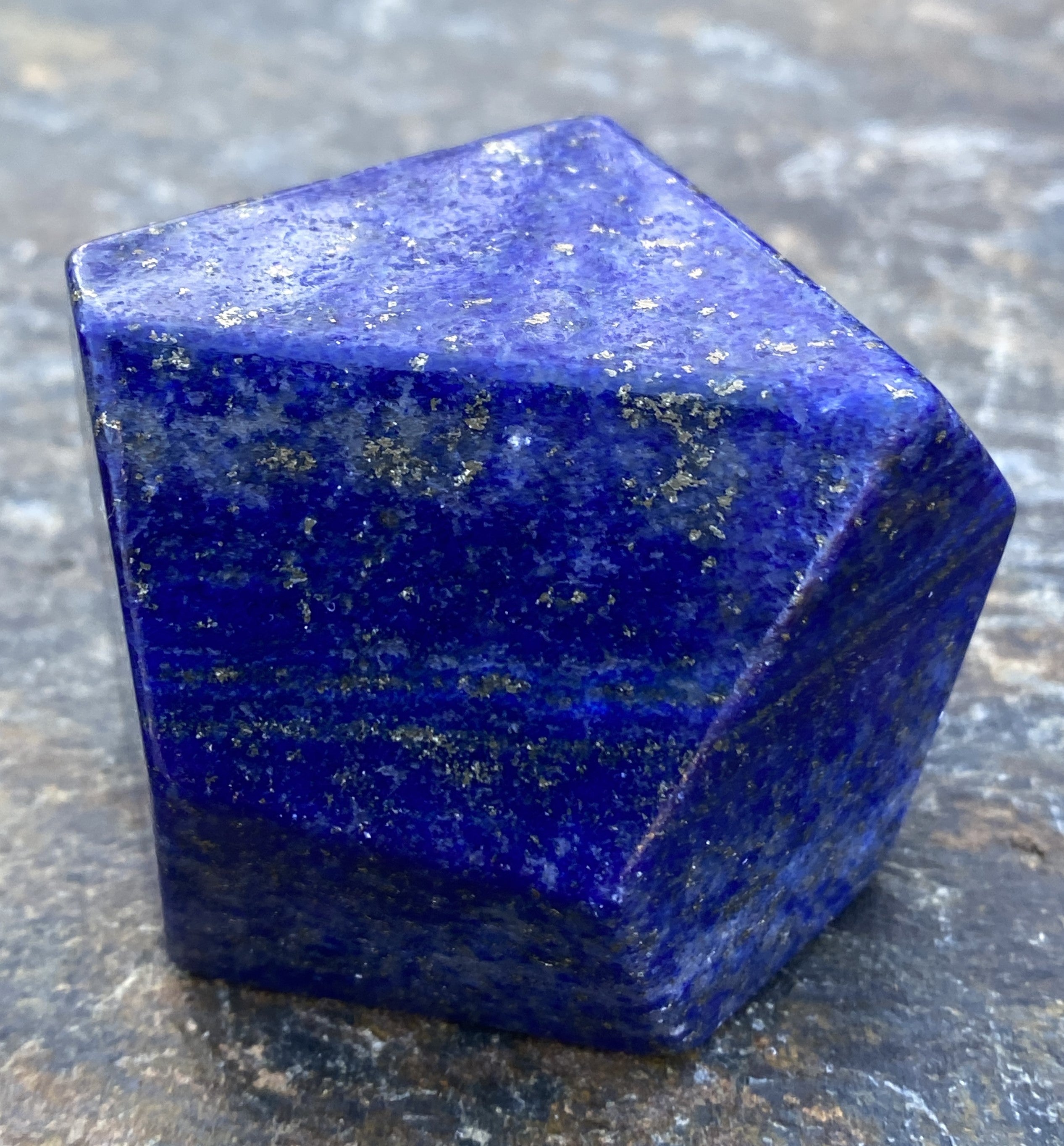 Lapis Lazuli  Freeform  Palm Stone  Blue  Protection Truth 31237S