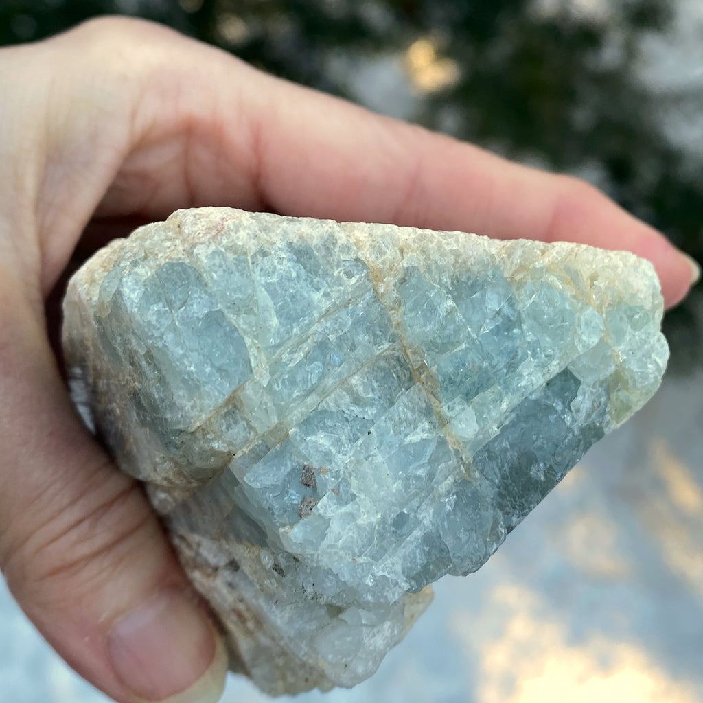 Aquamarine Raw  Large Piece Intuition Courage Calming 31256S