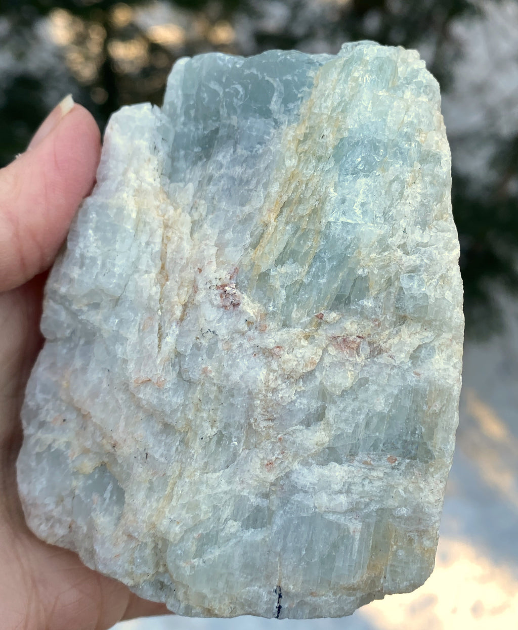 Aquamarine Raw  Large Piece Intuition Courage Calming 31256S