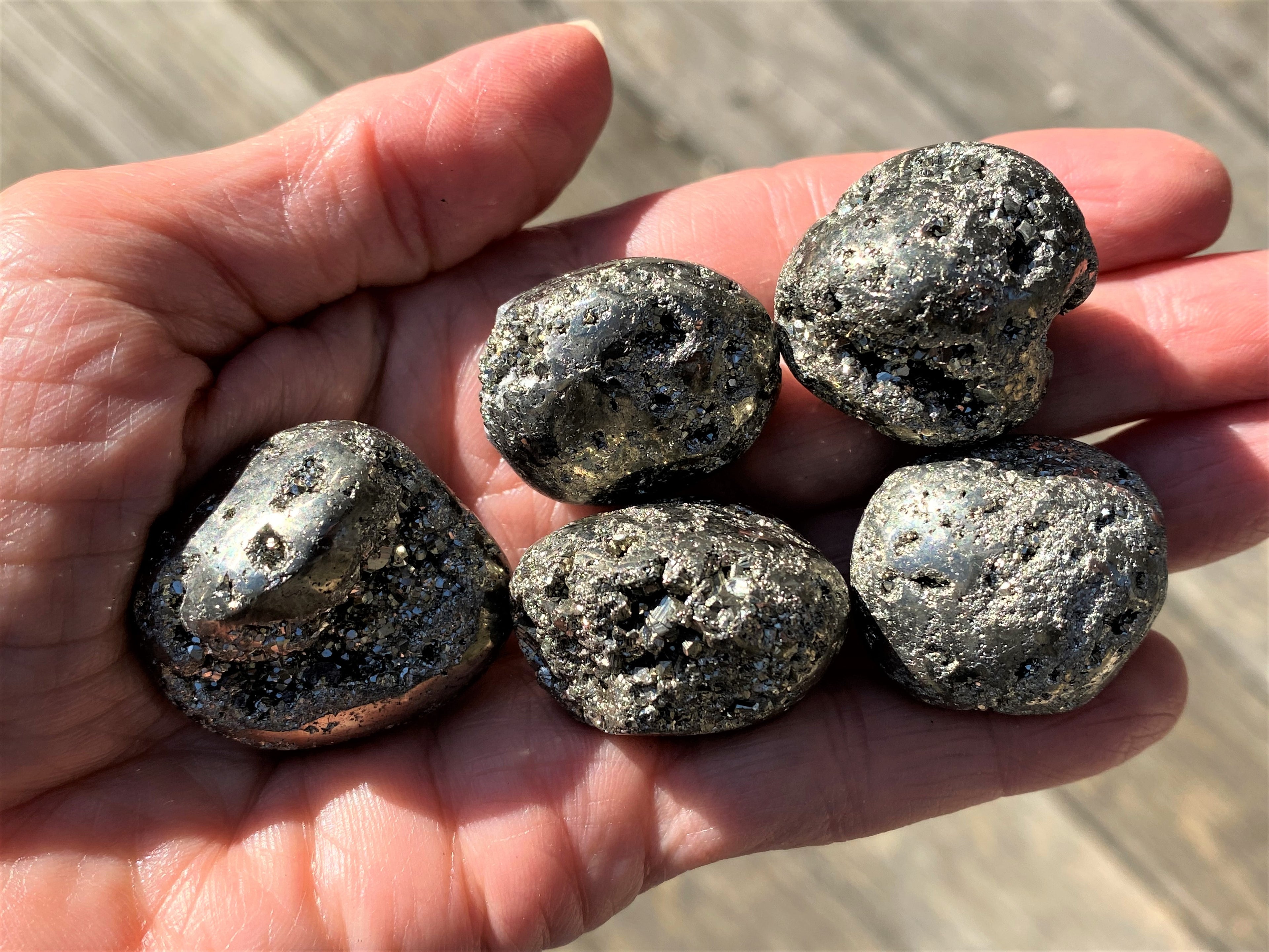 Pyrite  1 Large Pocket Stone  Peru   Manifesting Energy 31257S