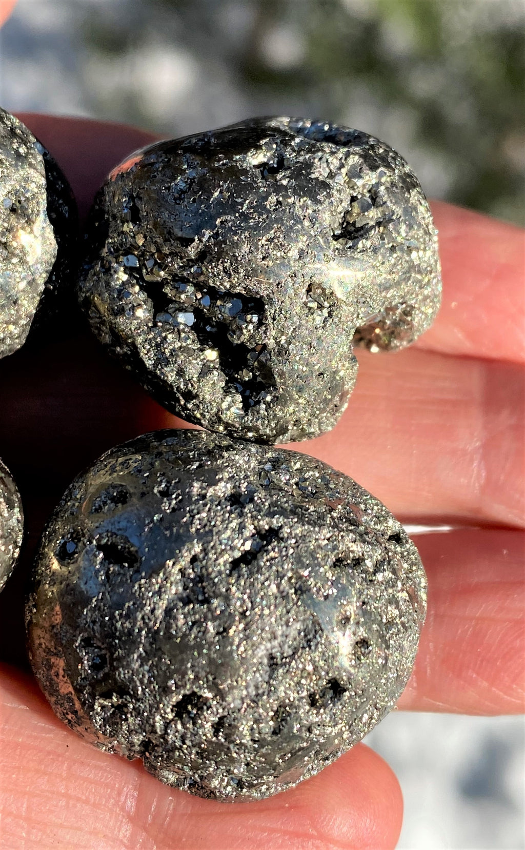 Pyrite  1 Large Pocket Stone  Peru   Manifesting Energy 31257S