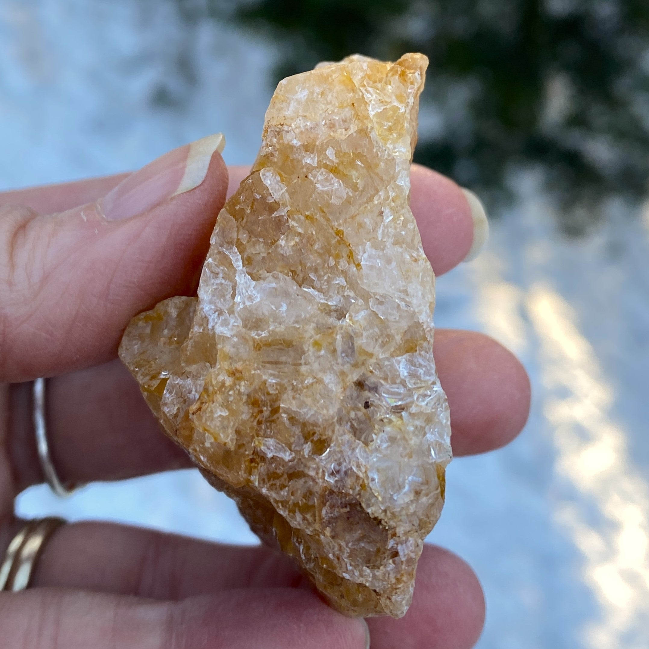 Golden Healer Quartz  Raw Piece Grounding Protection 31261S