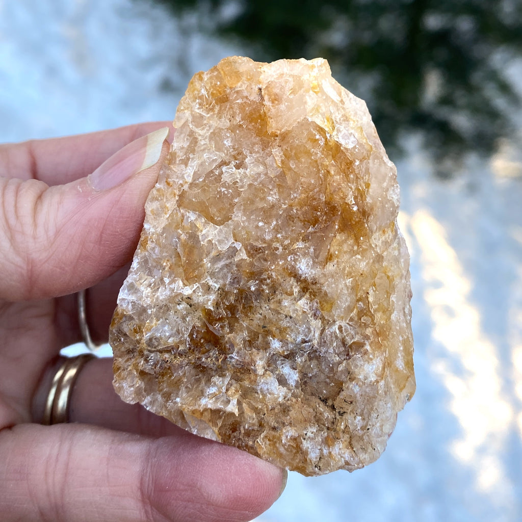 Golden Healer Quartz  Raw Piece Grounding Protection 31261S