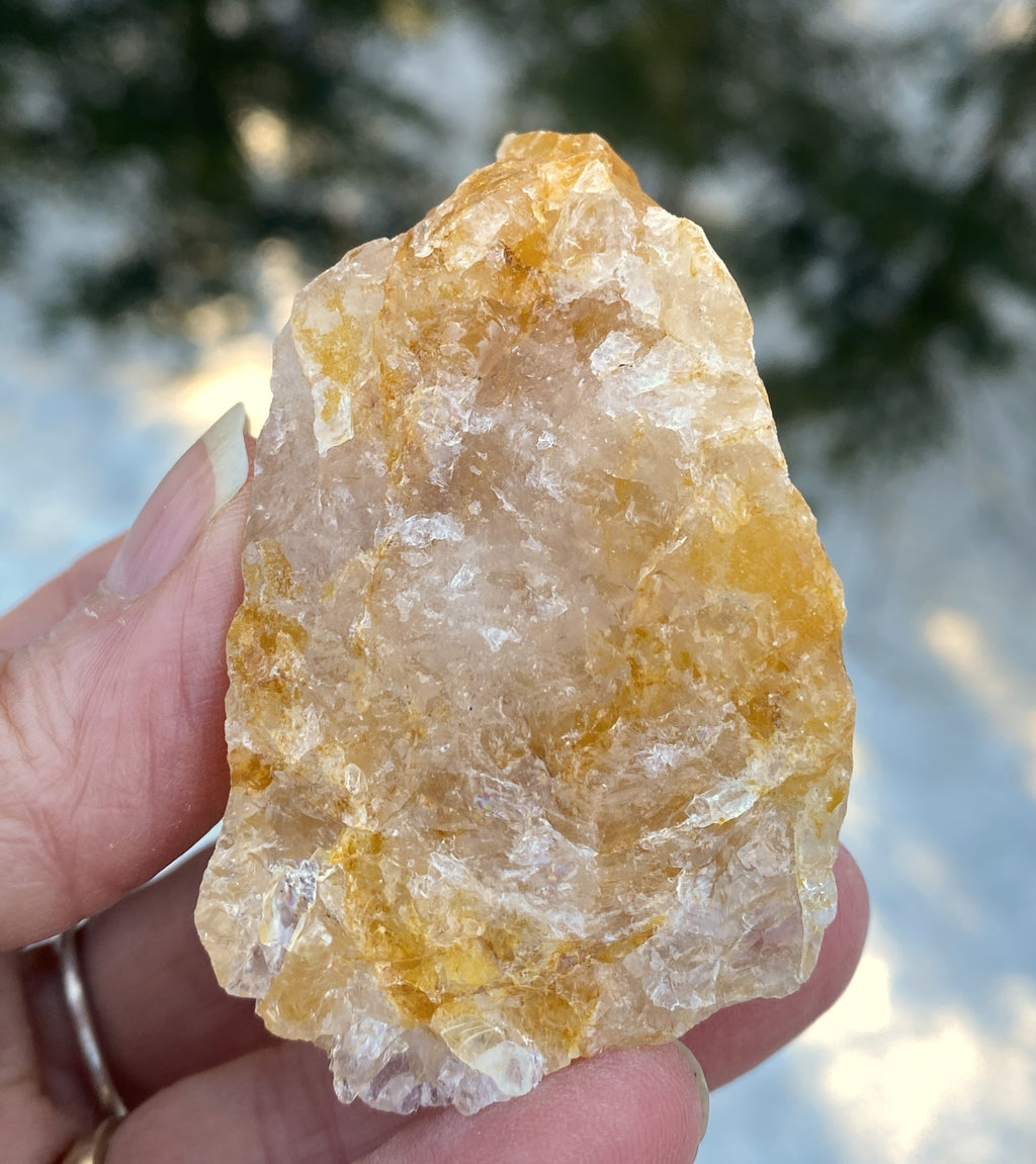 Golden Healer Quartz  Raw Piece Grounding Protection 31262S