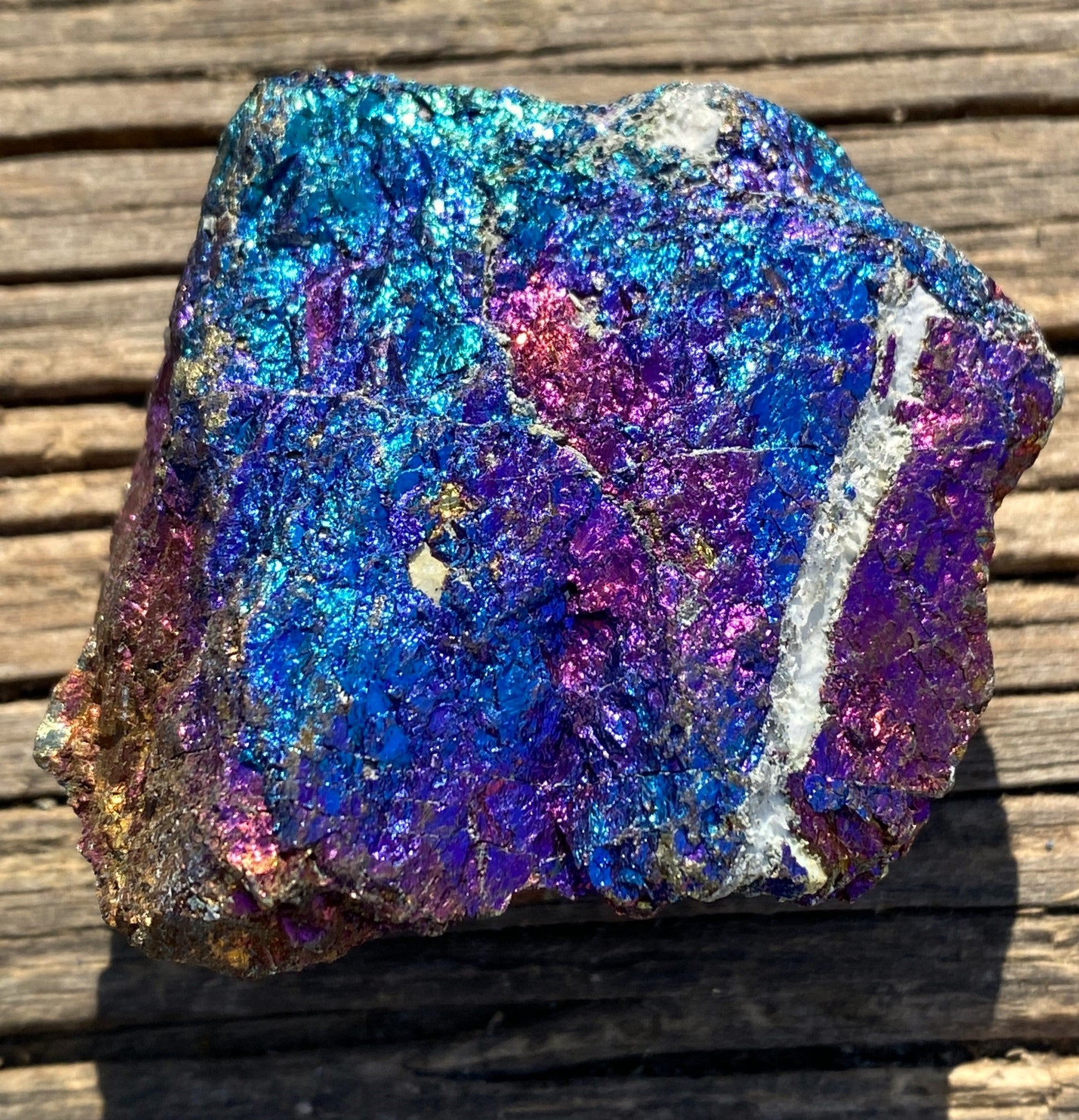 Peacock Ore  Colorful  Raw Piece  Wellness Joy Balance 31275S